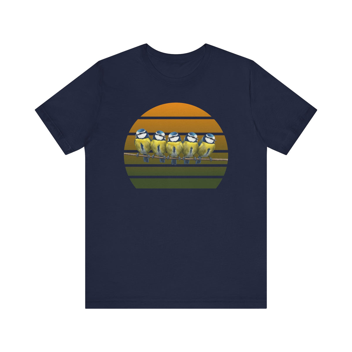 Blaumeisen Premuim T-Shirt | Geschenk für Vogelbeobachter | jz.birds