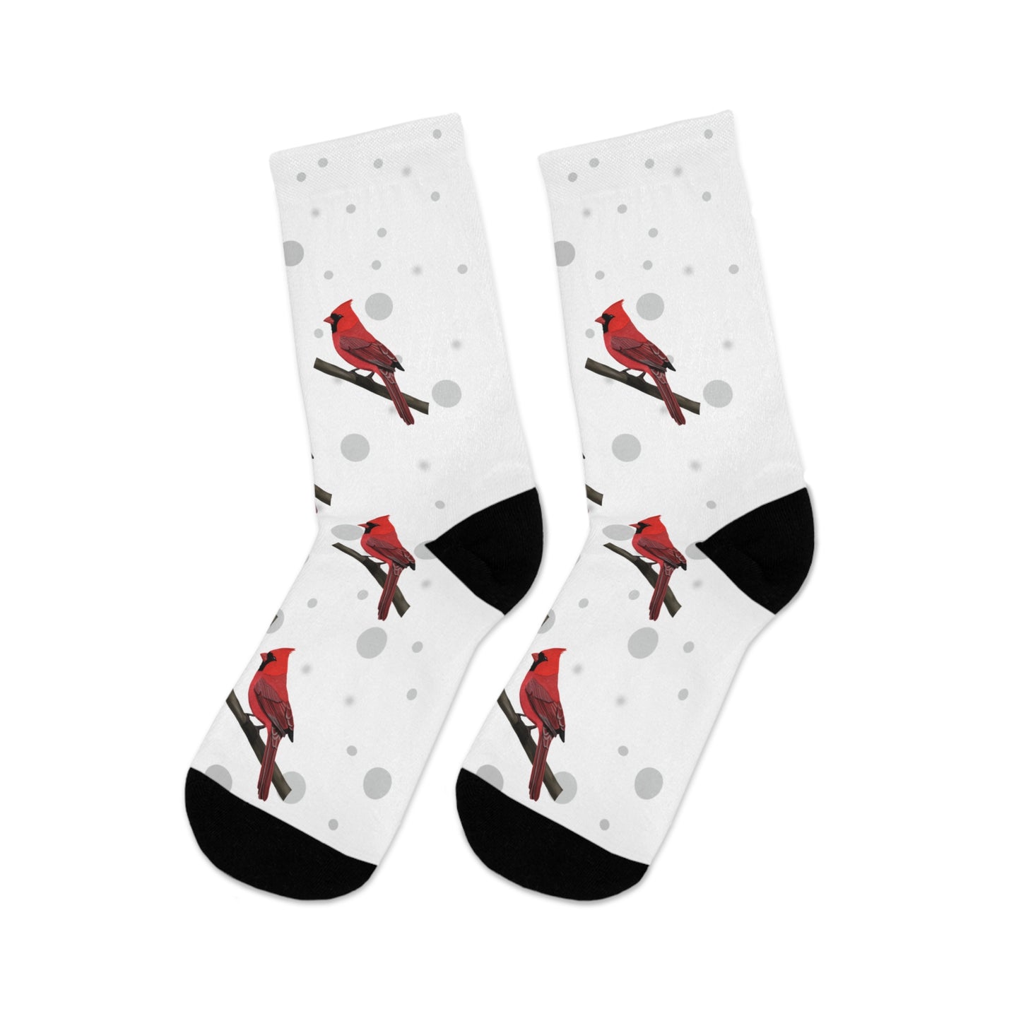 Cardinal Socks White Bird Socks for Bird Lovers One Size