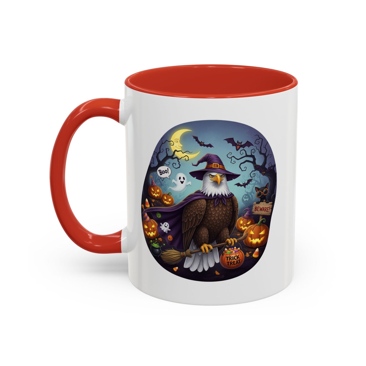 Bald Eagle Halloween Bird Mug - A Spooky & Funny Halloween Cup
