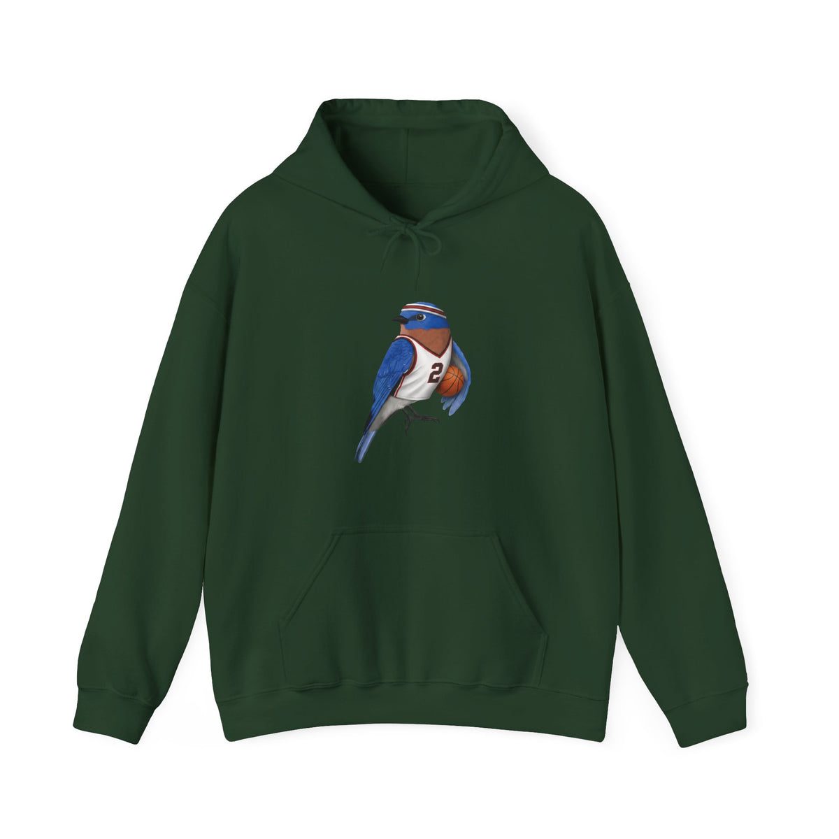 Bluebird Funny Basketball Bird Hoodie – Unique Hoops Fan Gift – Soft, Unisex Jumper for Players –