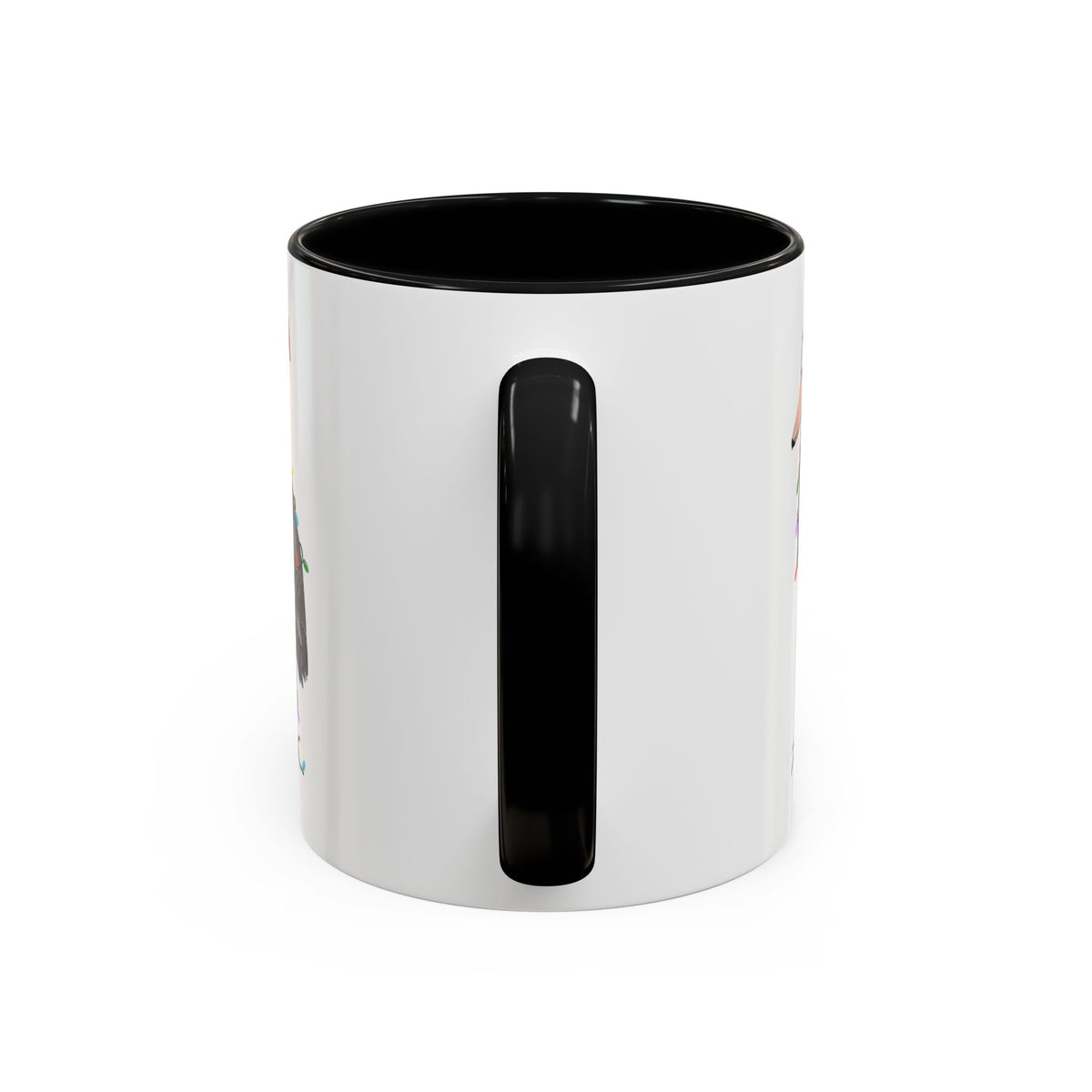 サンタクロースのハシビロコウとフェアリーライトの陶器製バードコーヒーマグ – バードウォッチャーへのカスタムギフト
