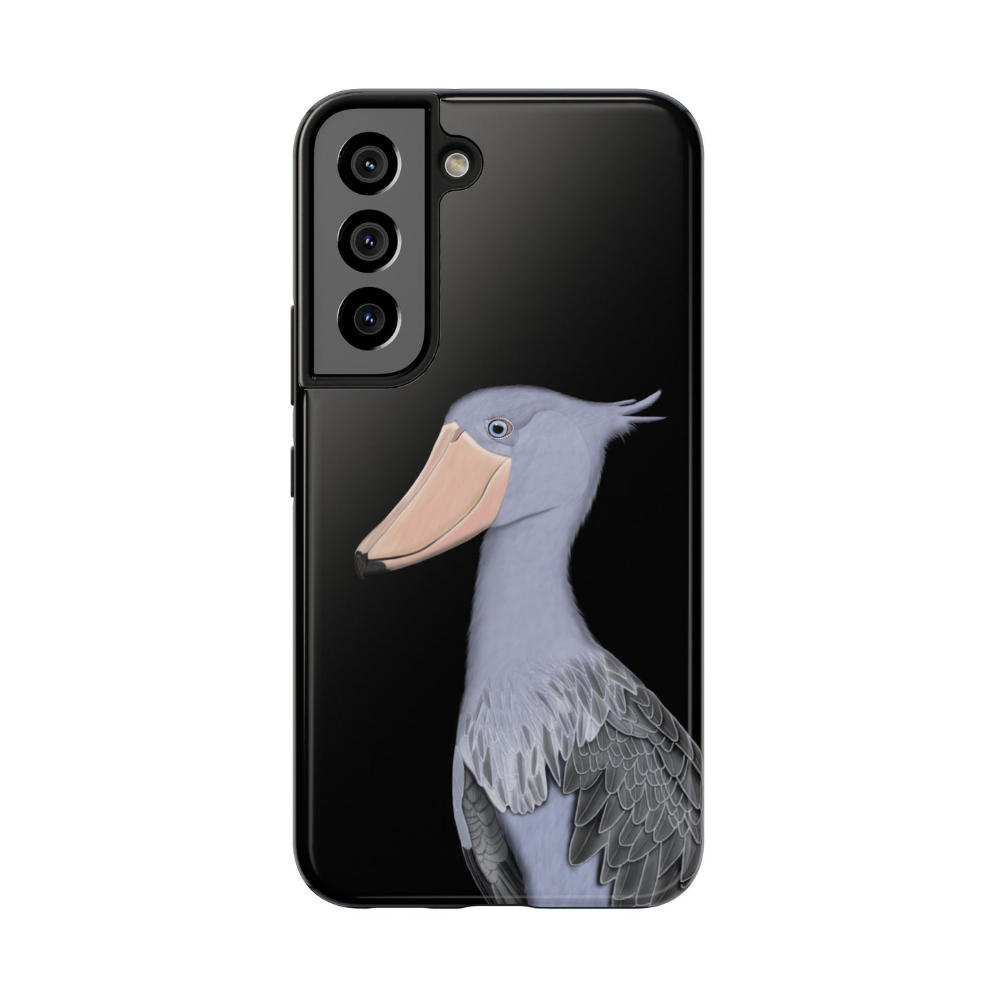 Shoebill Bird Art Tough Phone Case Black