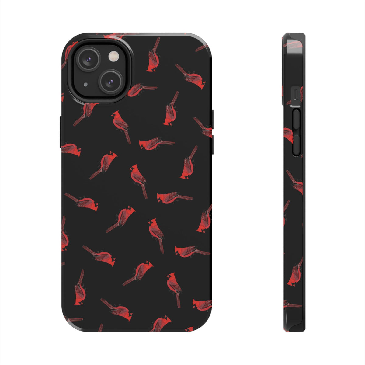 Cardinal iPhone Case Black – Premium Tough Phone Cover for Bird Lovers