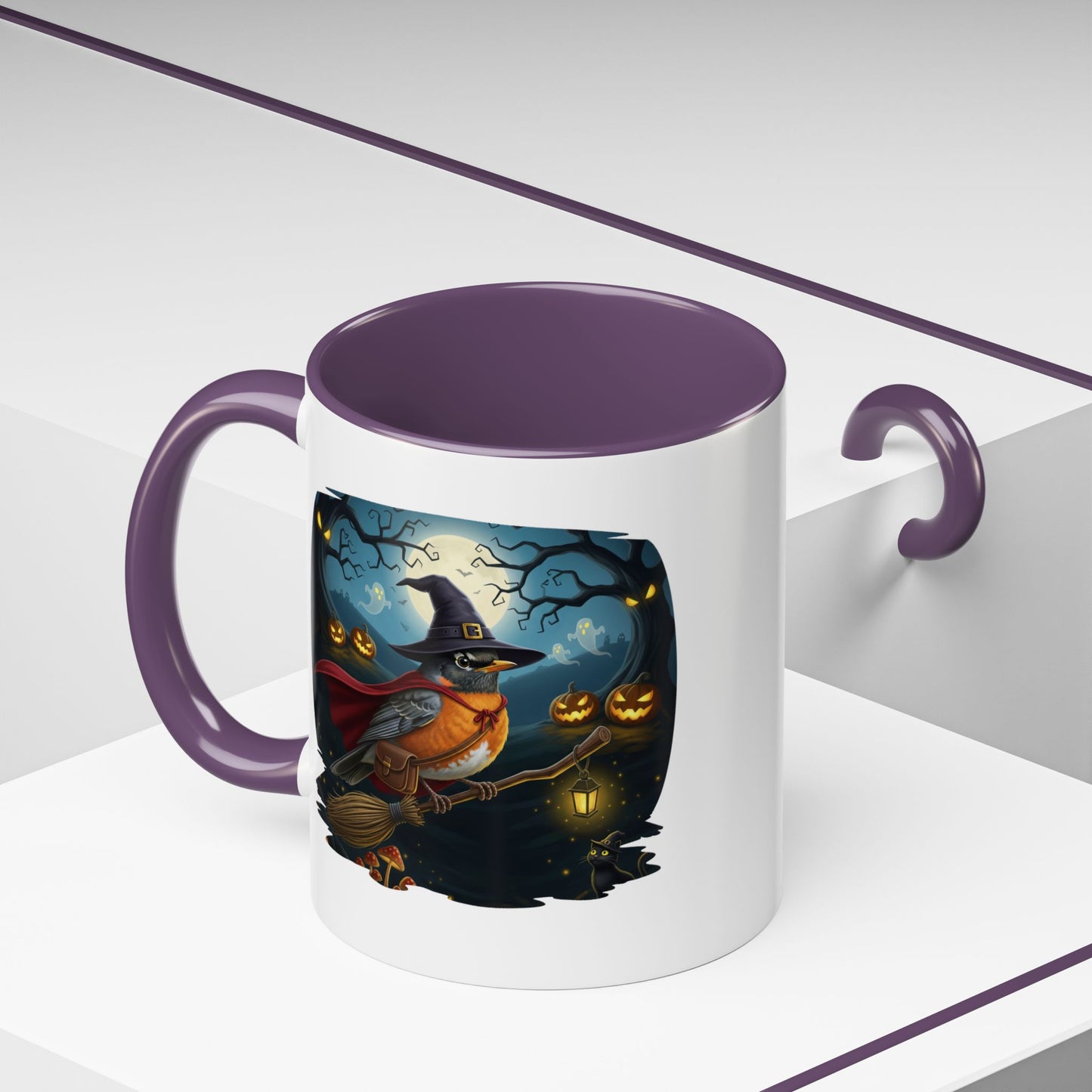 American Robin Halloween Bird Mug - Perfect Bird Lover Gift for Spooky Season