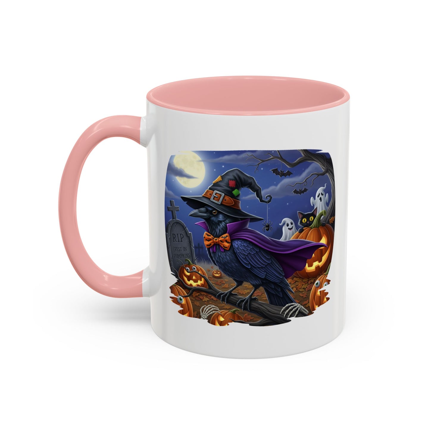 Raven Crow Halloween Bird Mug - Perfect Bird Lover Gift for Spooky Season