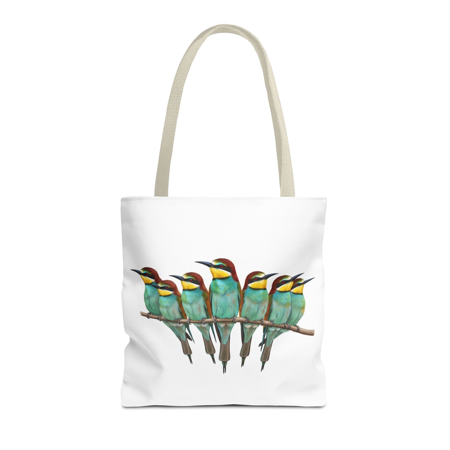 Bienenfresser Tragetasche 40x40cm Vogel Tasche Weiß für Vogelbeobachter
