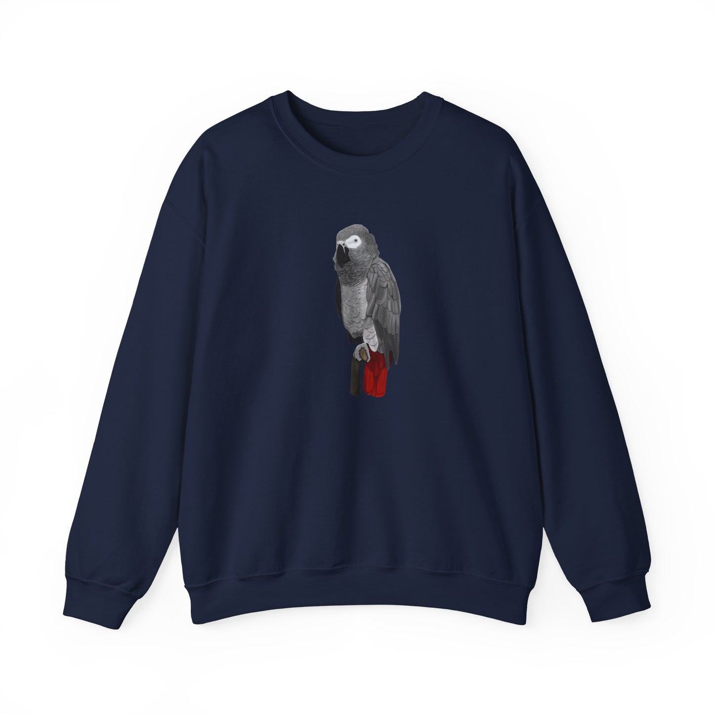 Grey Parrot Bird Watcher Biologist Crewneck Sweatshirt