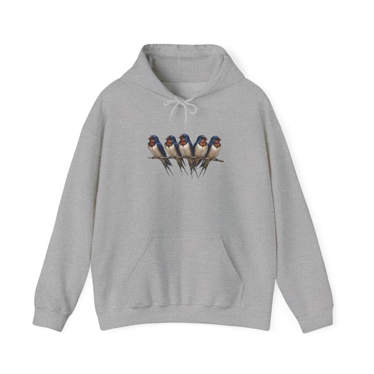 Barn Swallows on a Branch Hoodie Bird Lover & Bird Watcher | Unisex Sweater | Gift for Bird Lovers