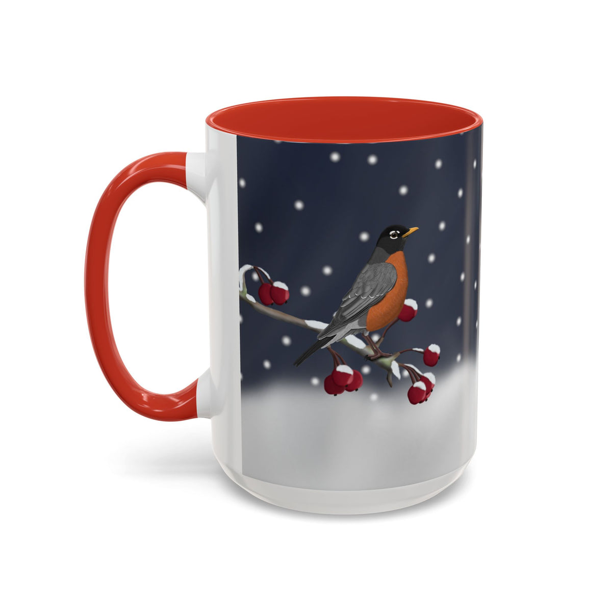 アメリカンロビンバードコーヒーマグ | 鳥好きの方への陶器製クリスマスギフト
