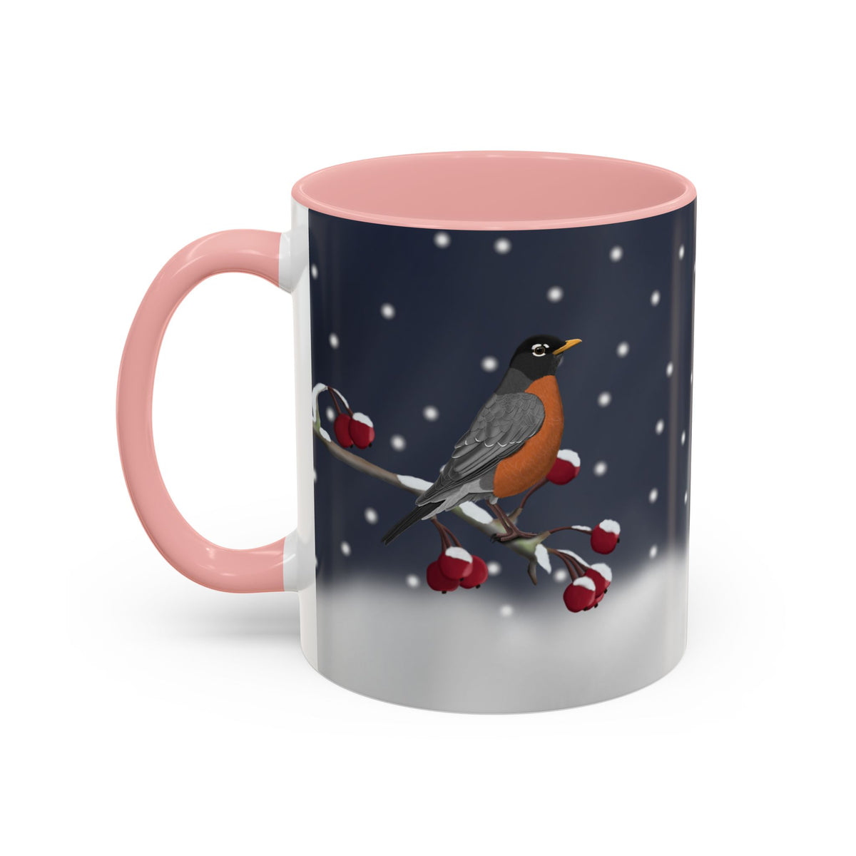 アメリカンロビンバードコーヒーマグ | 鳥好きの方への陶器製クリスマスギフト