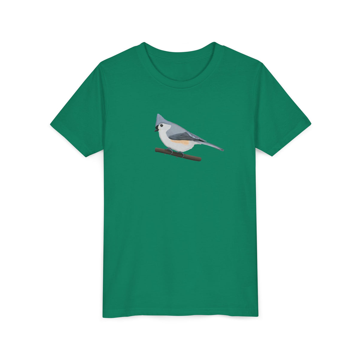 Tufted Titmouse Birding & Birdwatching Bird Youth T-Shirt – Bright Kids Clothing, T-Shirts