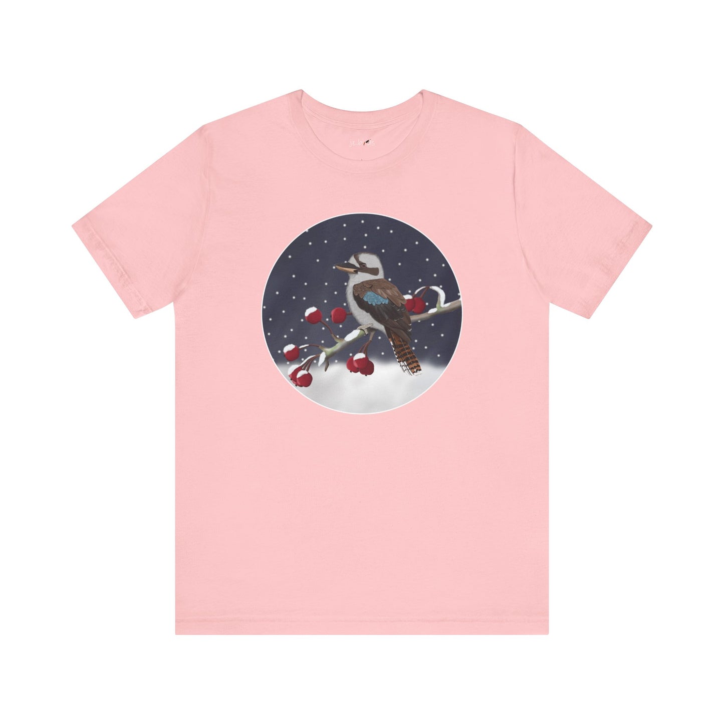 Kookaburra on a Winter Branch Birdwatcher Christmas Bird T-Shirt
