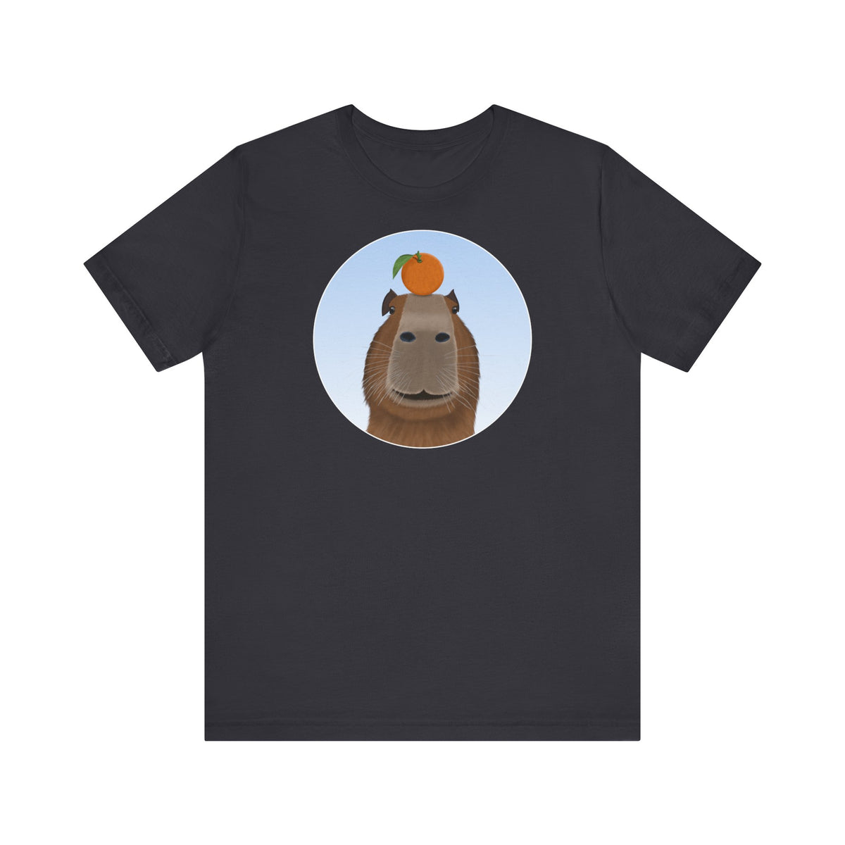 Capybara mit Orange Lustiges T-Shirt für Capybara-Freunde