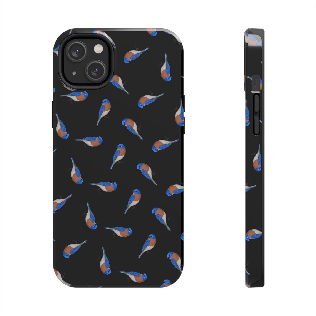 Bluebird iPhone Case Black – Premium Tough Phone Cover for Bird Lovers