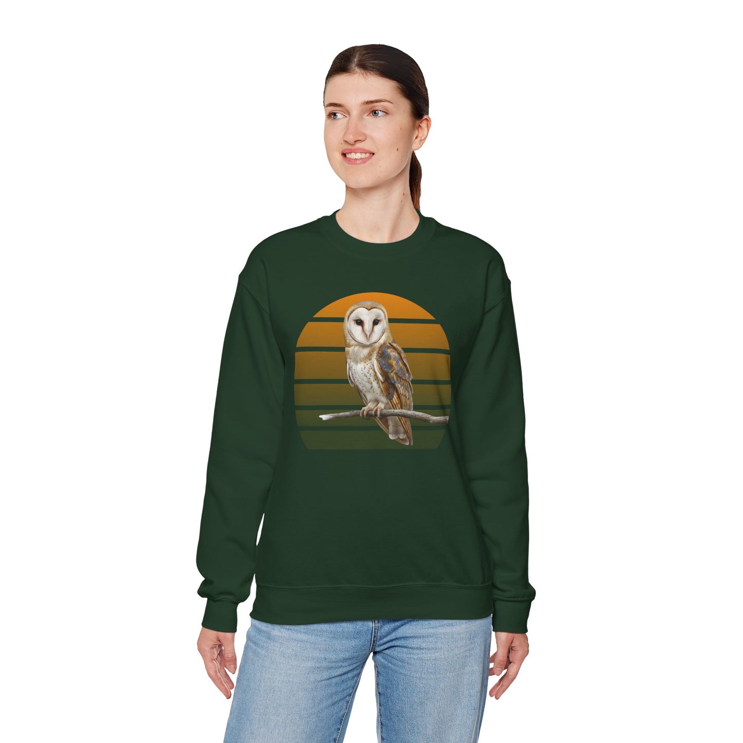 Barn Owl Sweatshirt | Bird Watcher Crewneck | Unisex Songbird Gift for Bird Lovers