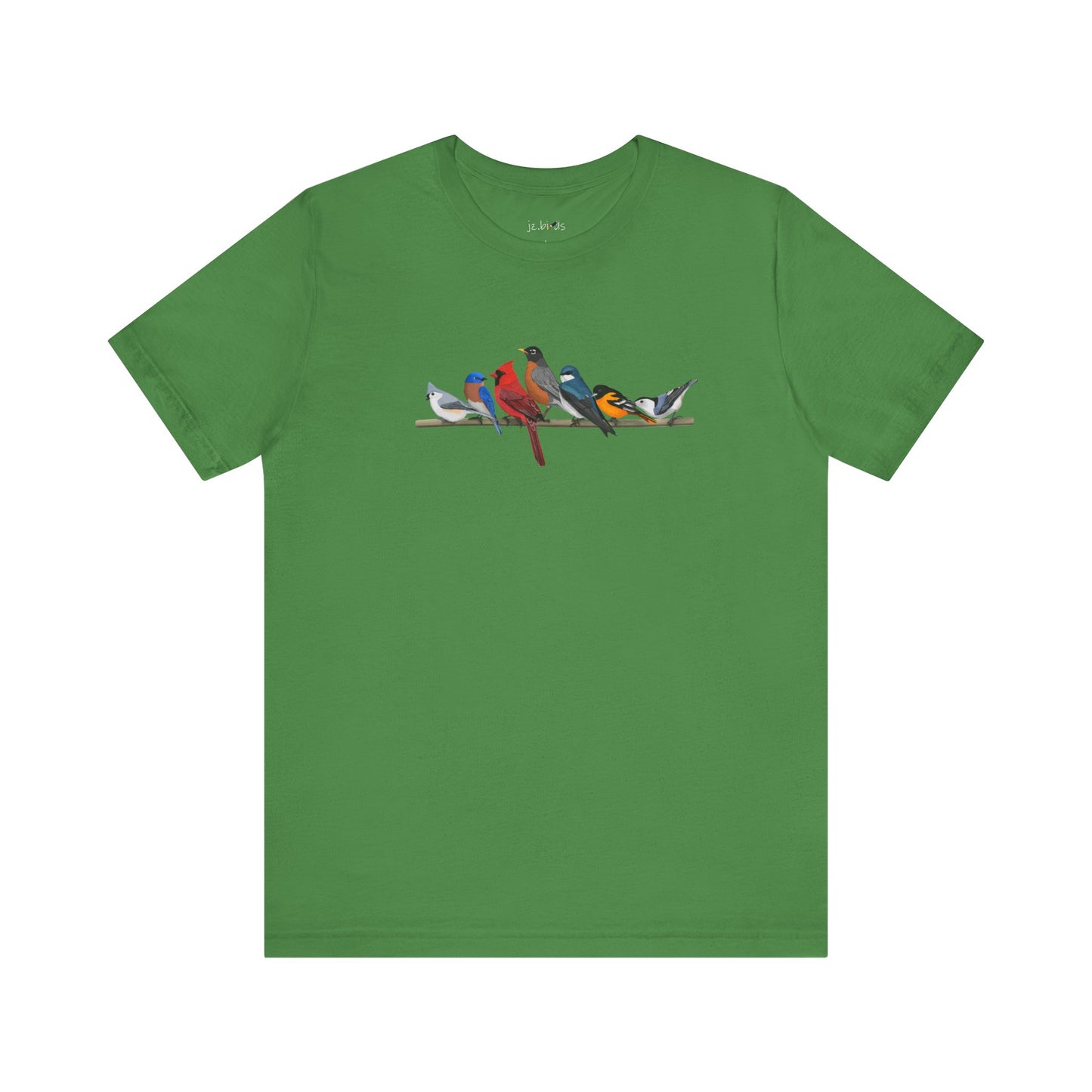 Birds on a Branch Robin Cardinal Oriole Bluebird Tree Swallow Bluebird Birding & Birdwatching T-Shirt