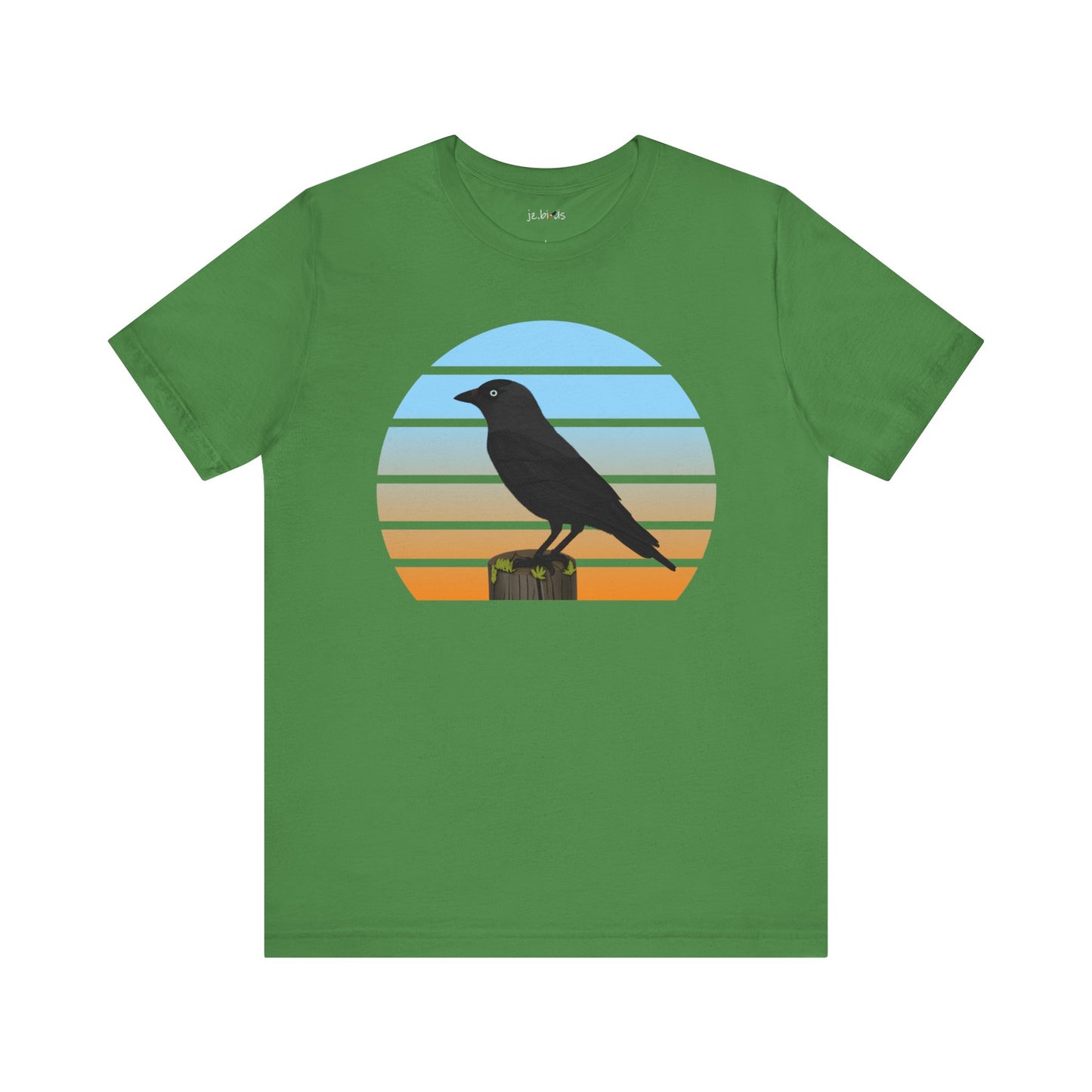 Western Jackdaw Birdwatcher Bird T-Shirt – Cotton,