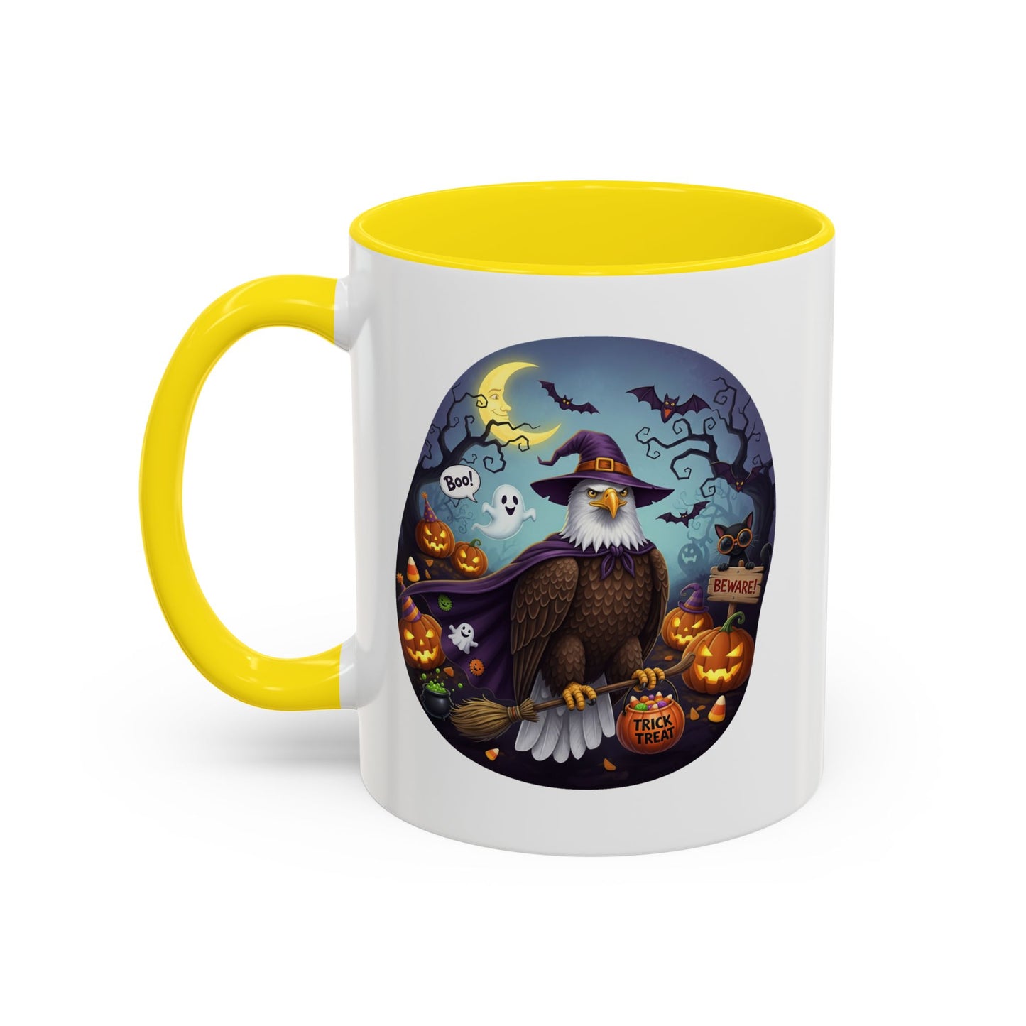 Bald Eagle Halloween Bird Mug - A Spooky & Funny Halloween Cup