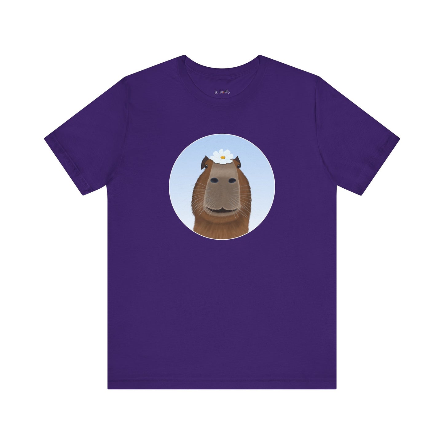 Capybara with a Flower Funny T-Shirt