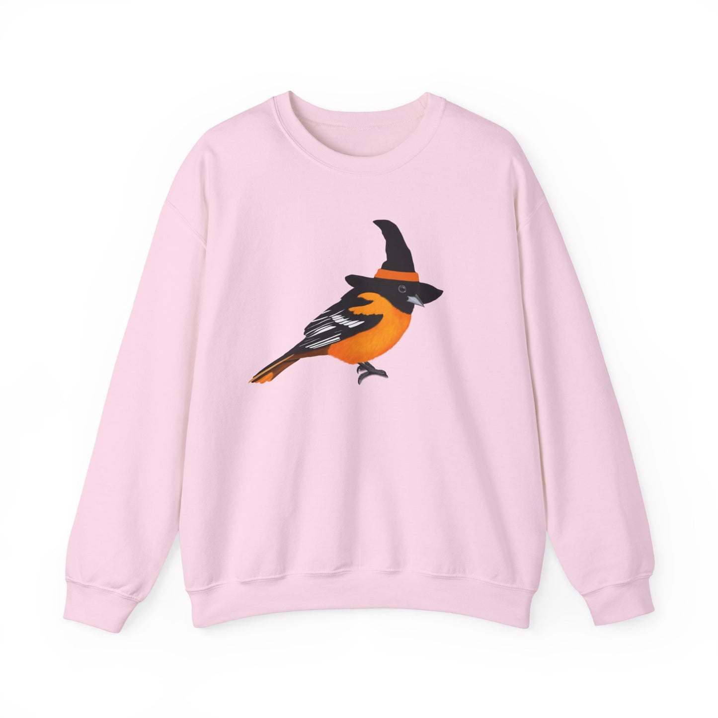 Baltimore Oriole Halloween Witch Birdwatcher Biologist Bird Sweatshirt