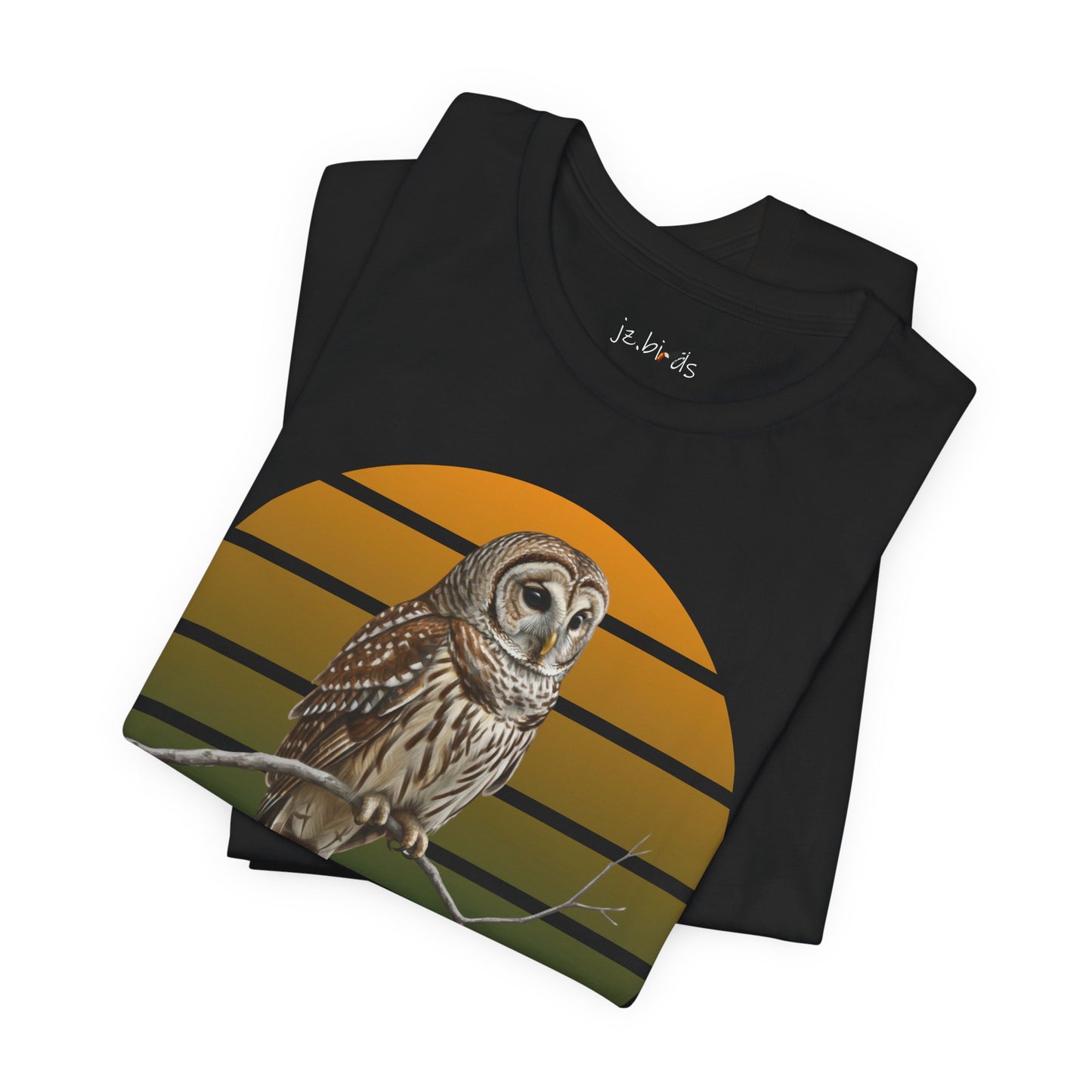 Barred Owl T-Shirt | Unisex Retail Fit Bird Lover Tee | Wildlife Birder Gift