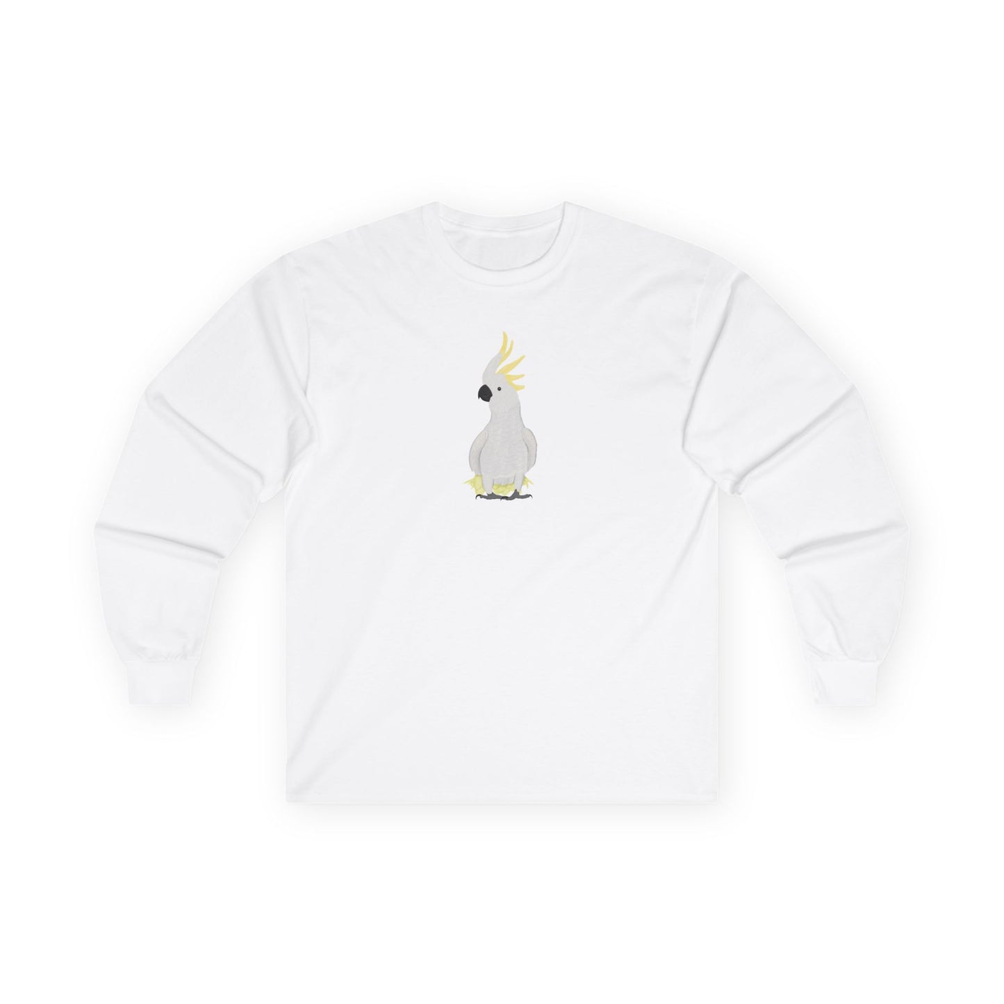 Cockatoo Birding & Birdwatching Bird Cotton Long Sleeve T-Shirt