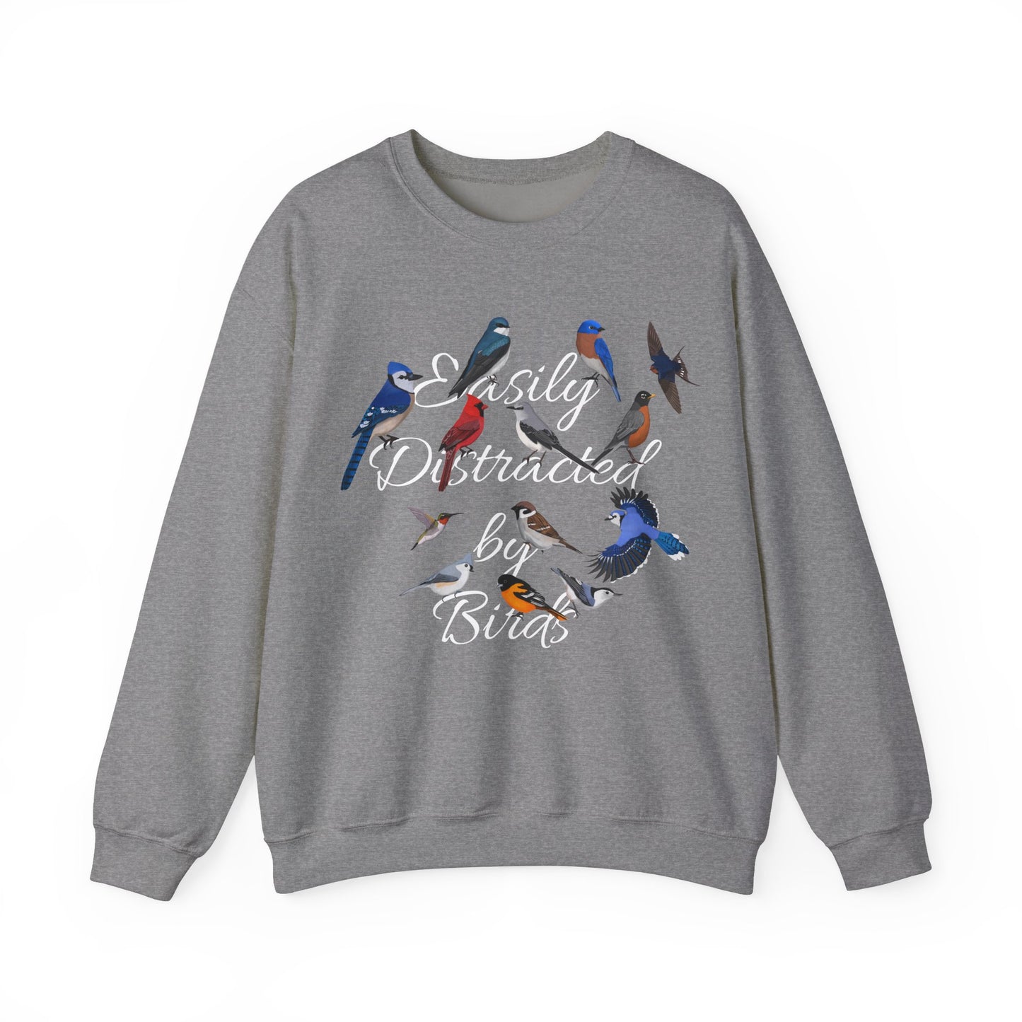 Hummingbird, Blue Jay and Cardinal Bird Sweatshirt – Animal Lover Gift Avian Enthusiast style