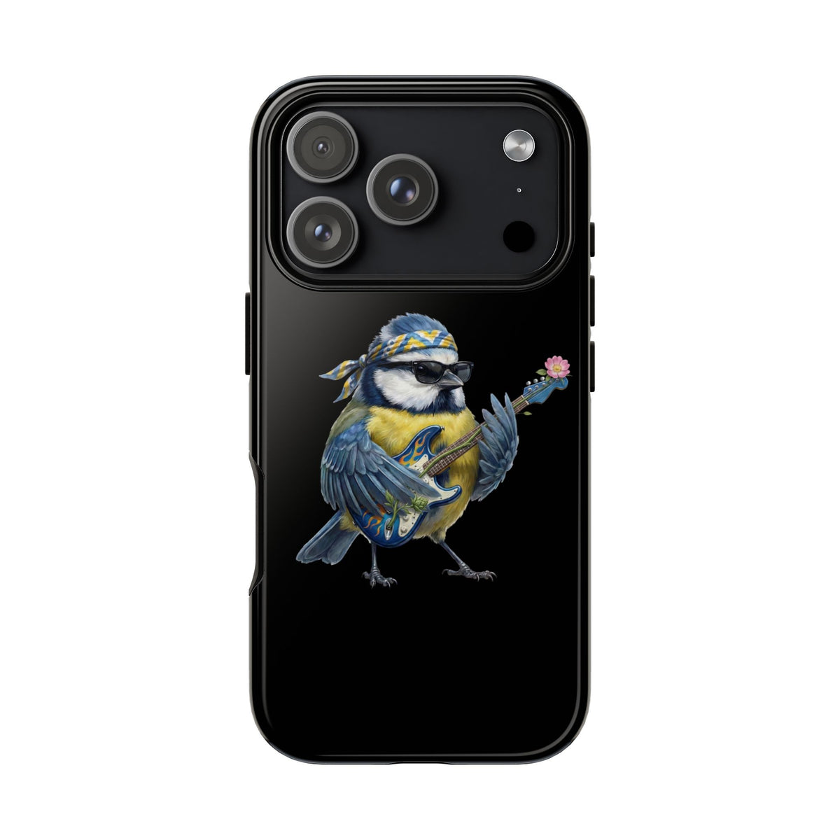 Bert Blumen-Gitarre Handyhülle (iPhone & Google Pixel) – Die Gartenvögel Band 2 Merch