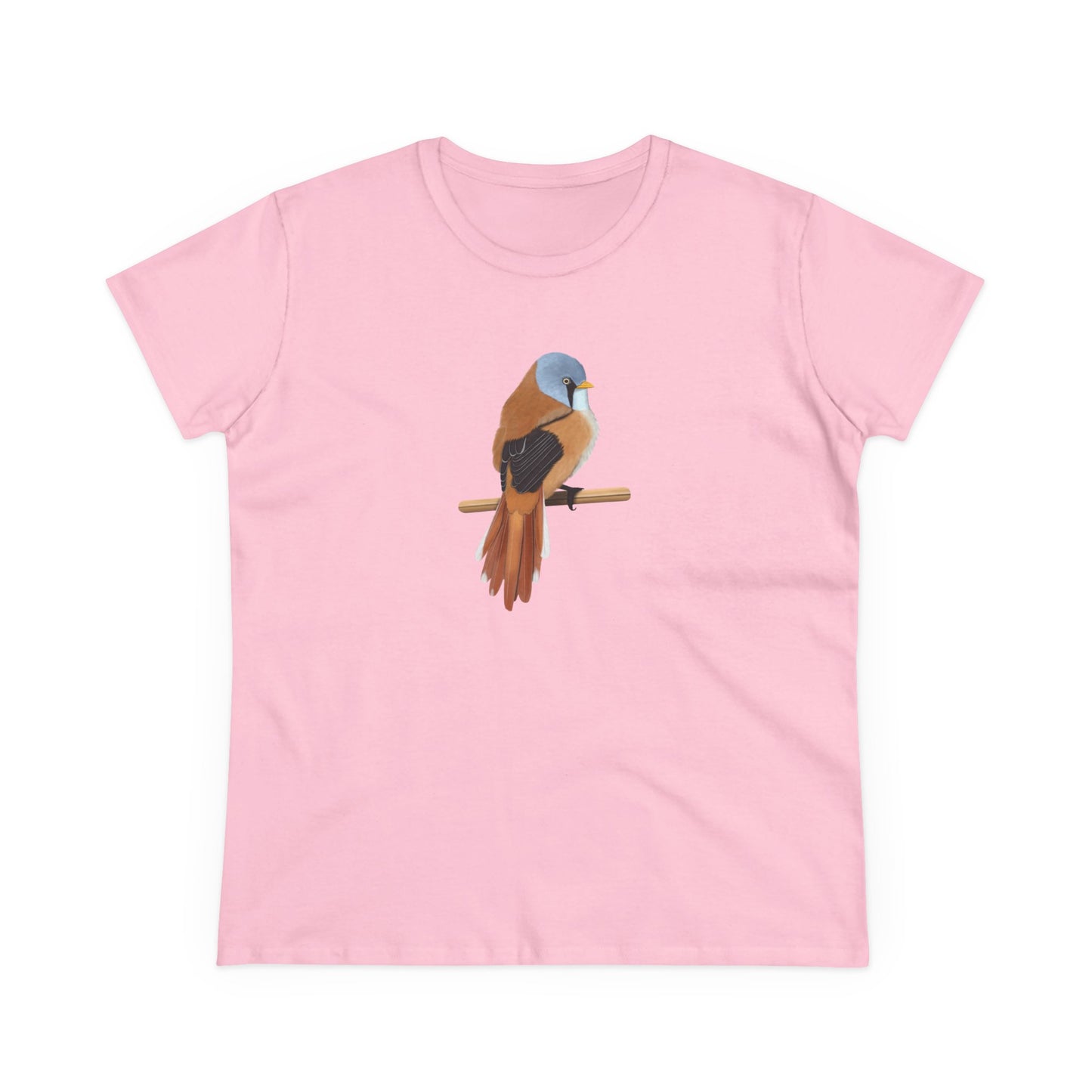 Bearded Reedling Bird Design for Birdwatchers and Bird Lovers Women's T-Shirt