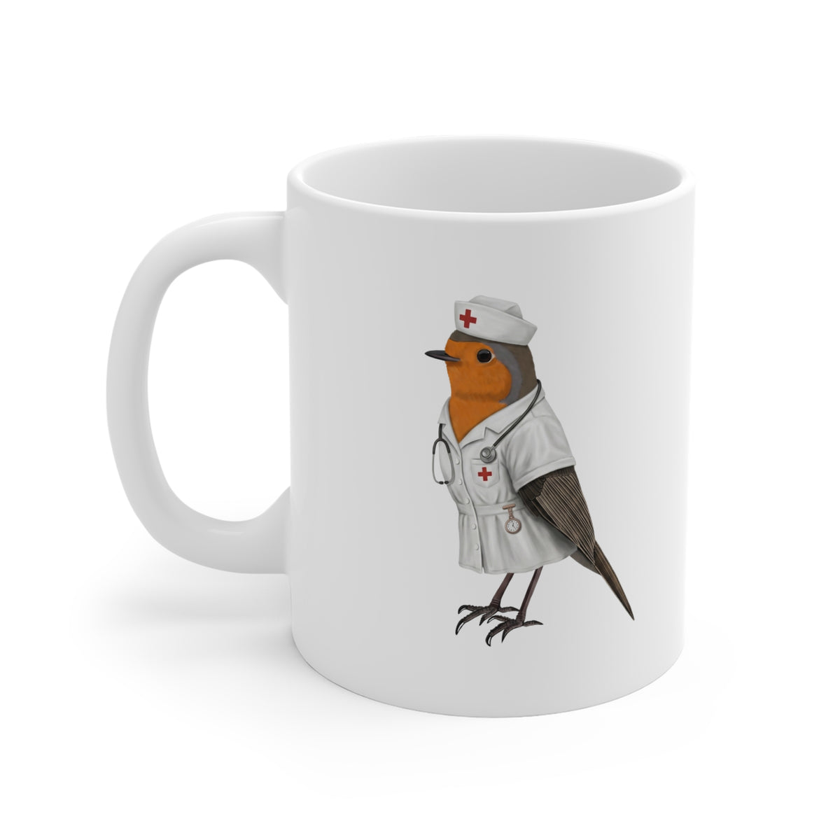 Rotkehlchen Tasse – 11 oz und 11oz Stil
