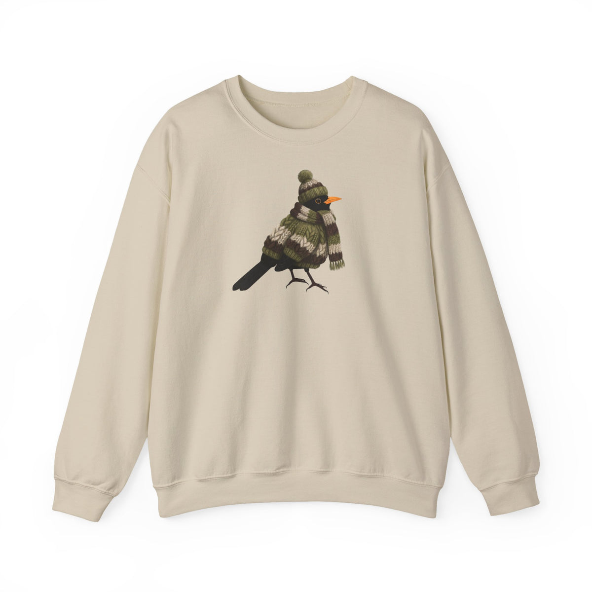 Amsel Sweatshirt Vogelmotiv – Animal Graphic Tee, Casual Everyday Wear