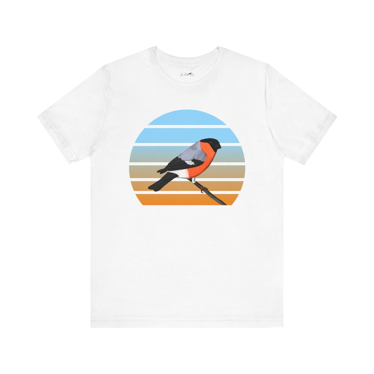 Bullfinch Birdwatcher Bird T-Shirt – Cotton,