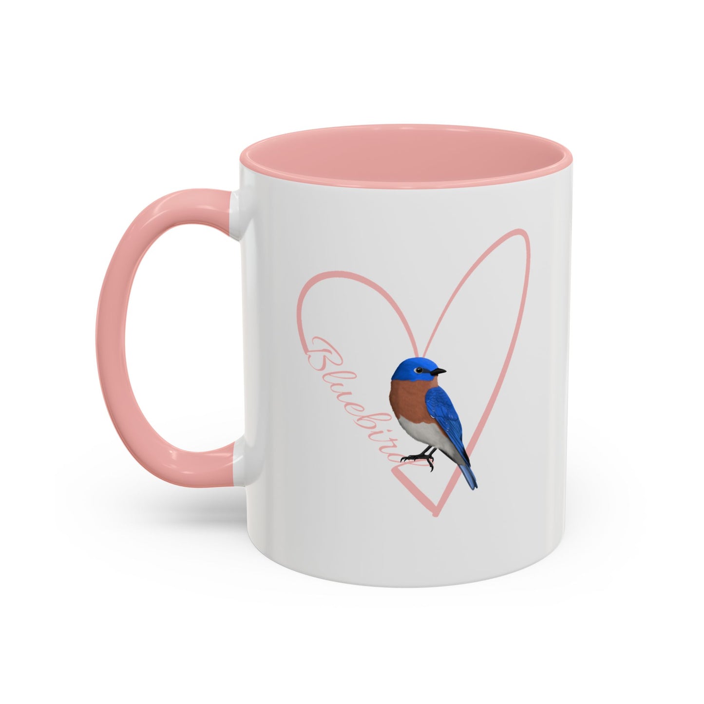 Bluebird Mug Bird with Heart for Bird Lovers