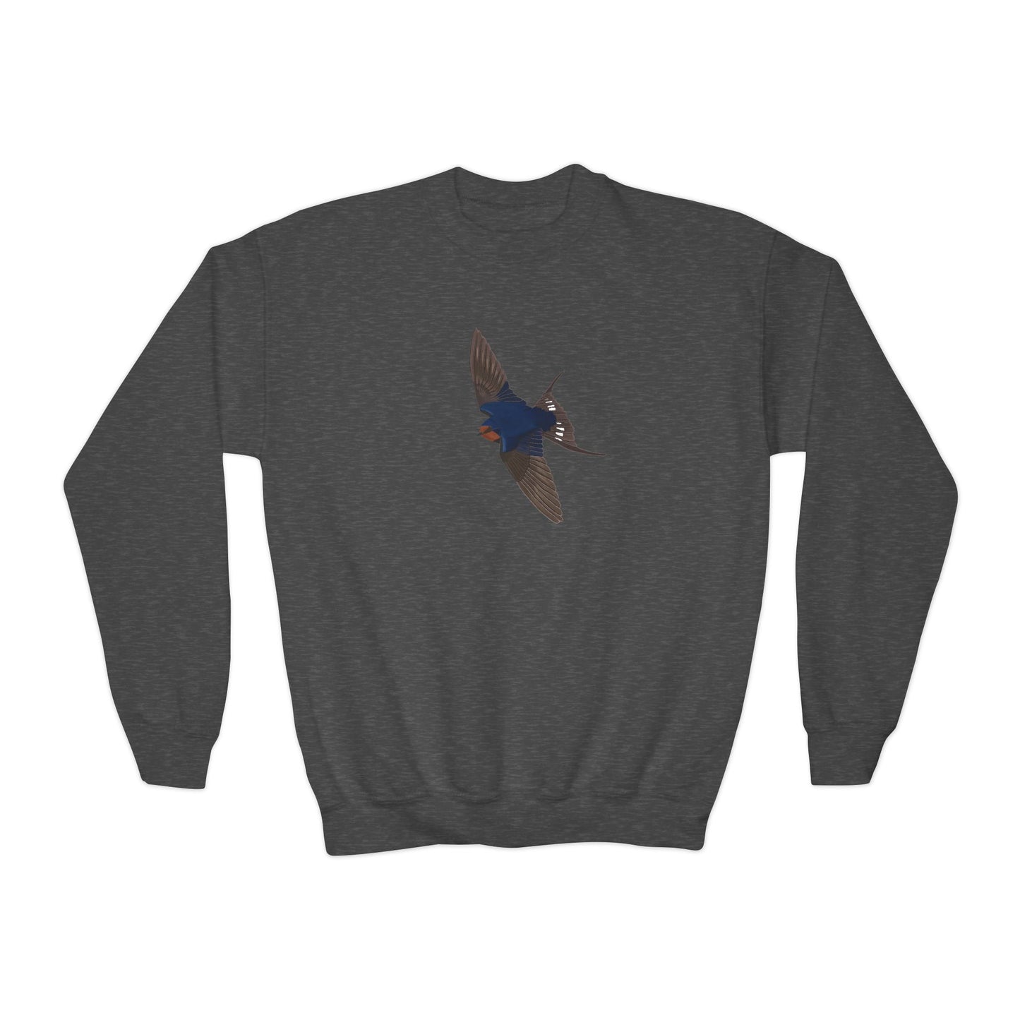 Barn Swallow Youth Sweatshirts on Casual Kids Clothing background