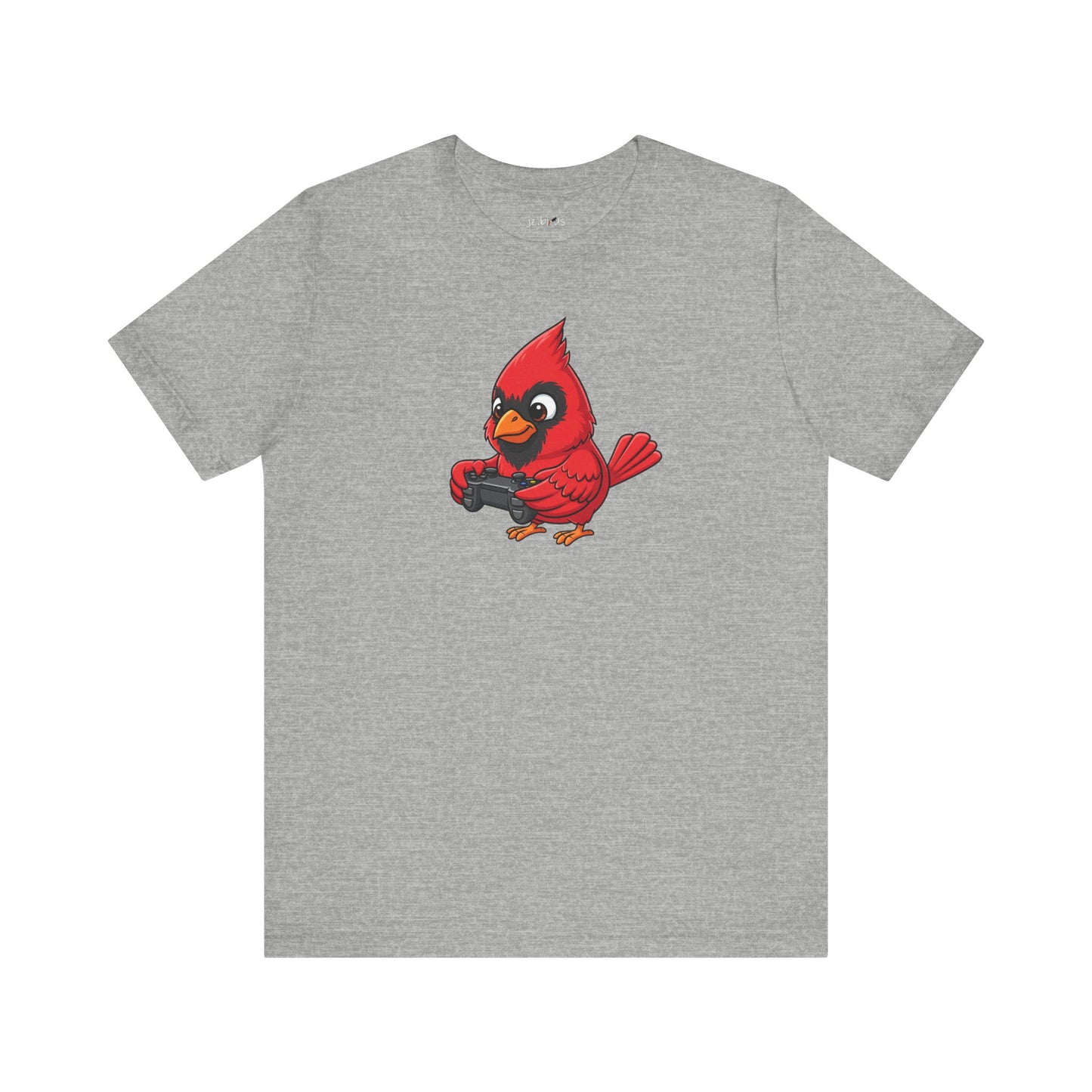 Cardinal Playing Video Games Funny Gamer and Bird Lover T-Shirt