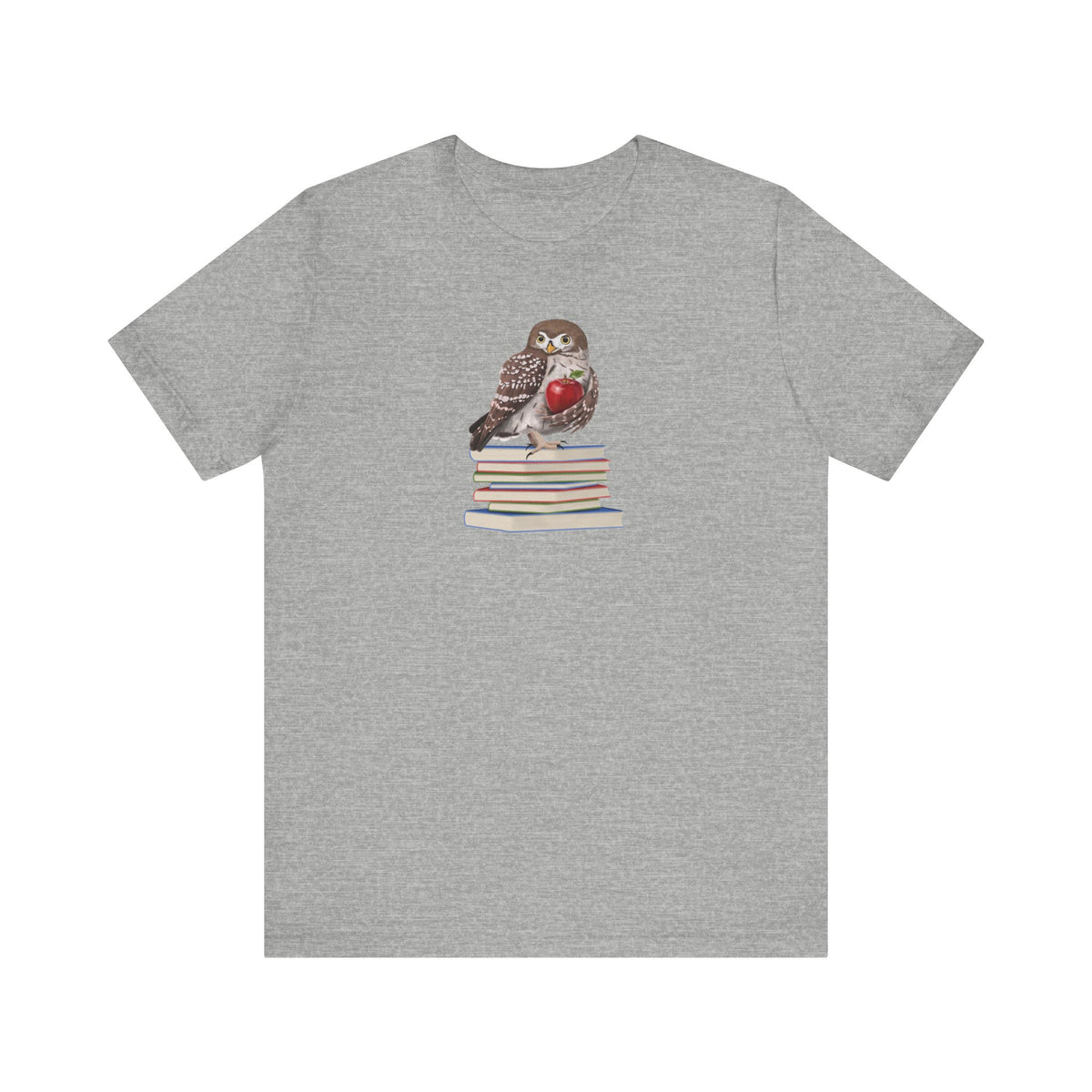 Cute Owl on Books Teacher Shirt – Back to School Apple Aesthetic