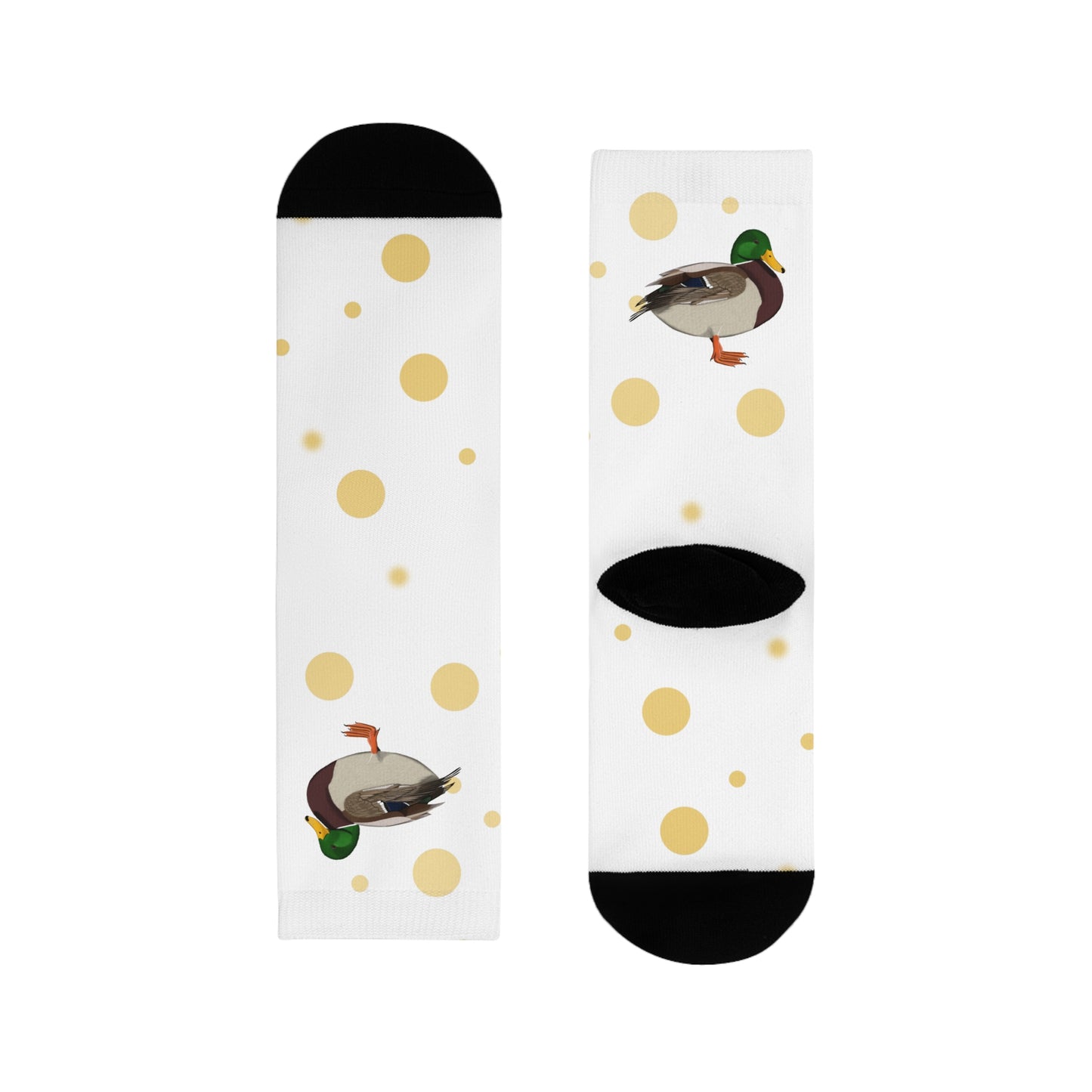 Ente Vogel Socken mit Accessories Hintergrund