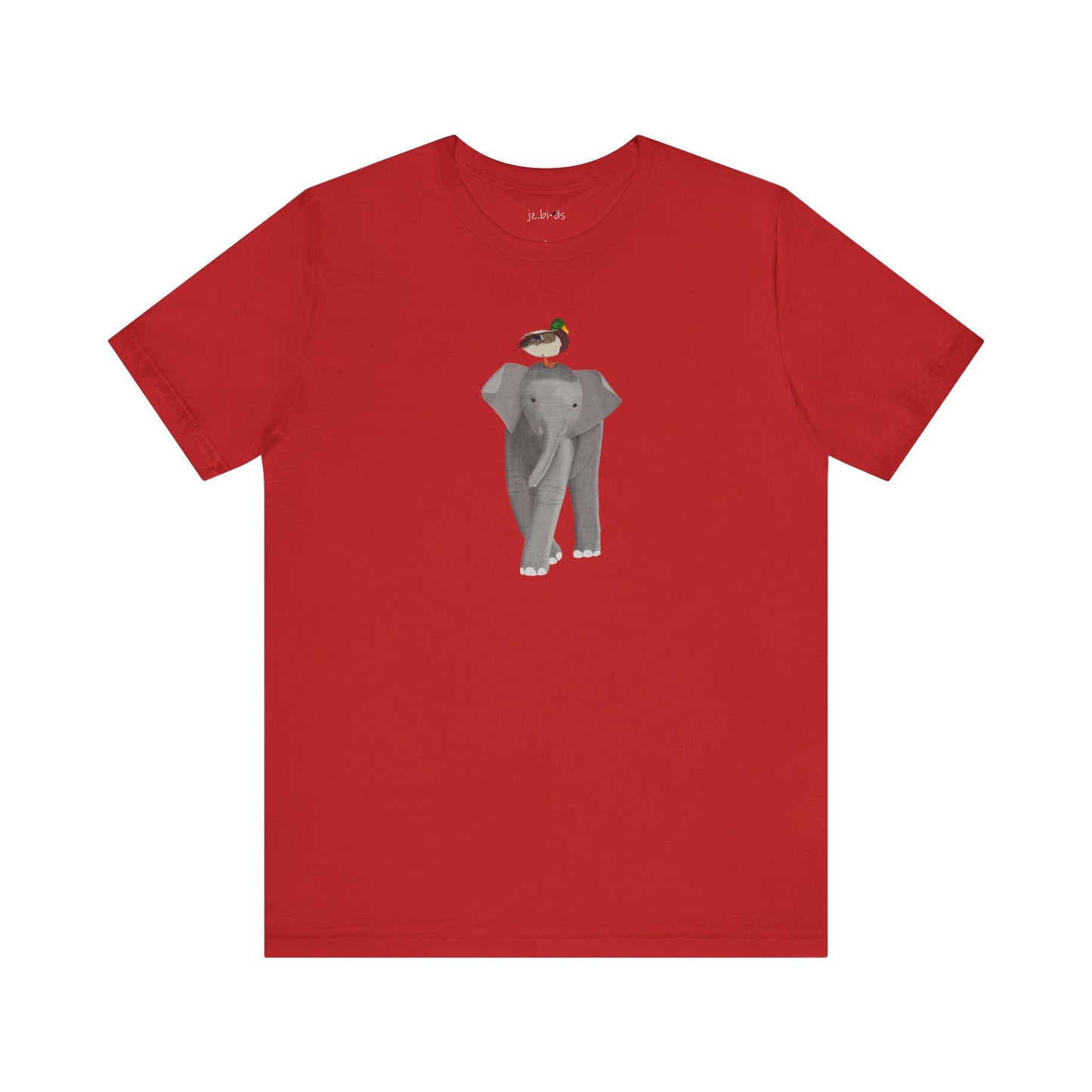Elephant with Mallard Duck Birds Birding & Birdwatching T-Shirt