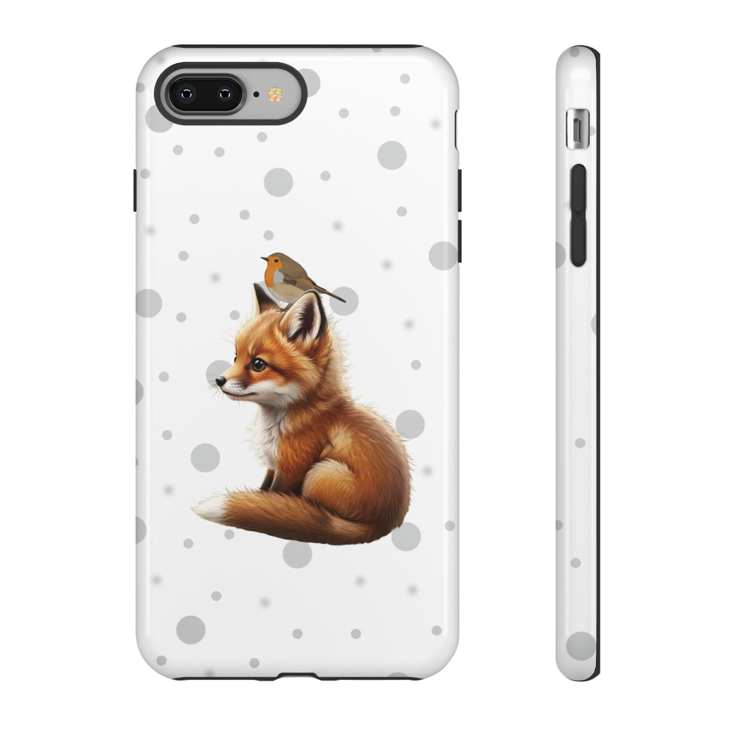 Rotkehlchen mit Fuchs iPhone & Google Pixel Tiermotiv Handyhülle - Tierisch guter Schutz