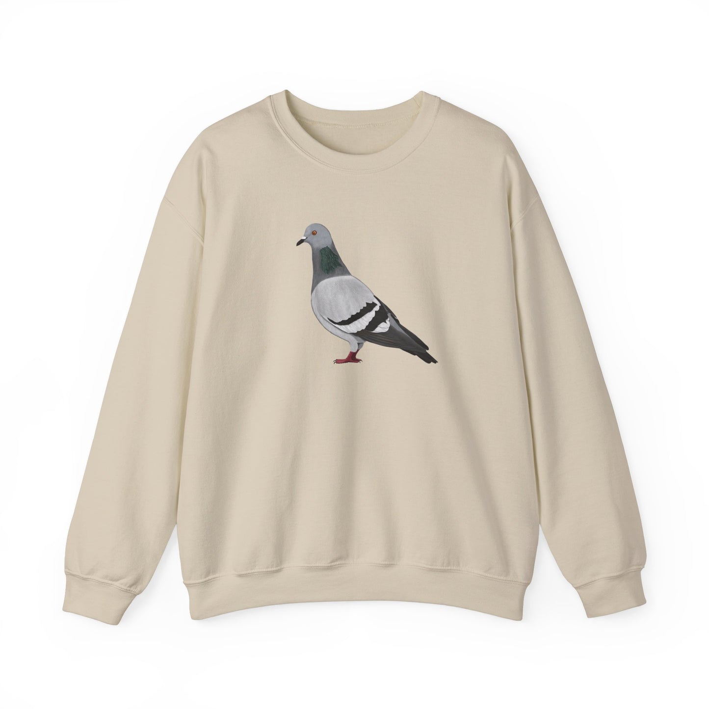 Pigeon Sweatshirt on Crew neck background