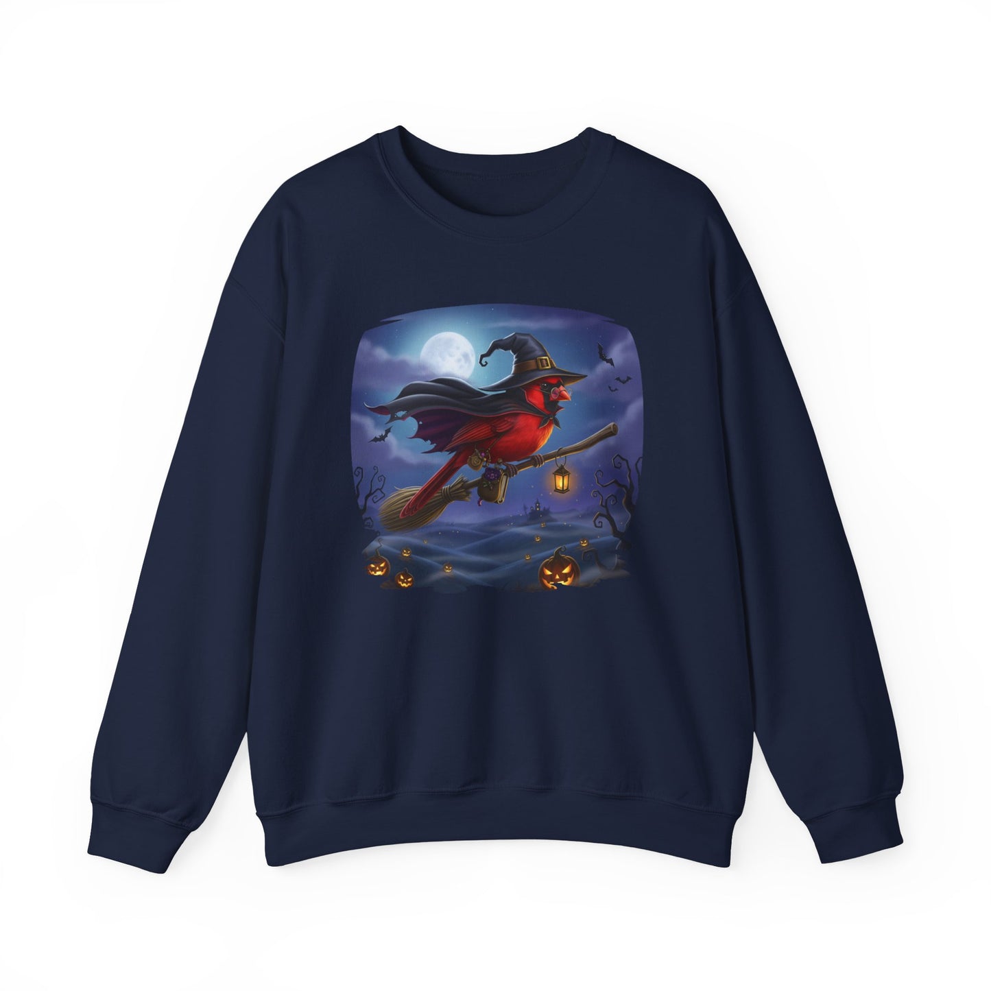 Cardinal Halloween Bird Sweatshirt - Spooky Halloween Costume for Bird Lovers