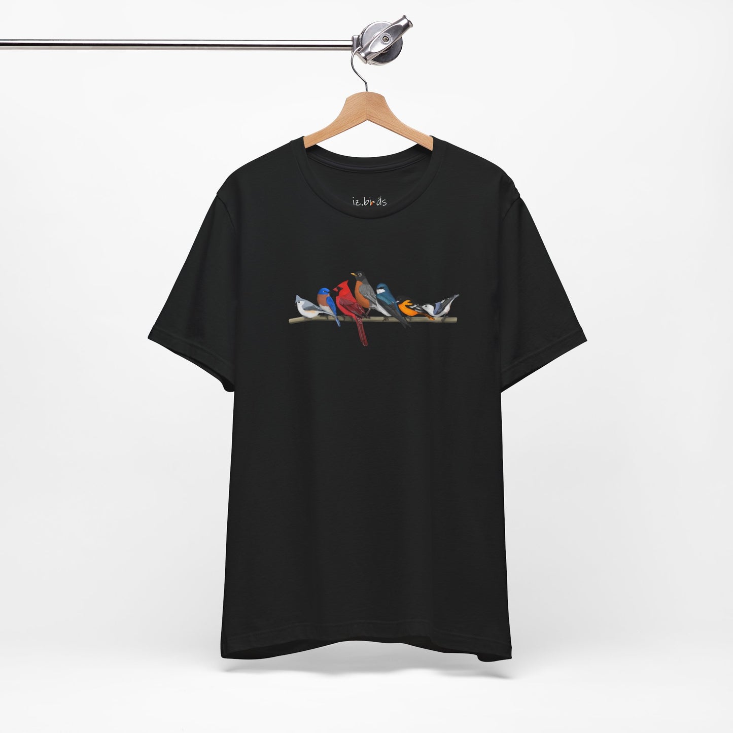 Birds on a Branch Robin Cardinal Oriole Bluebird Tree Swallow Bluebird Birding & Birdwatching T-Shirt