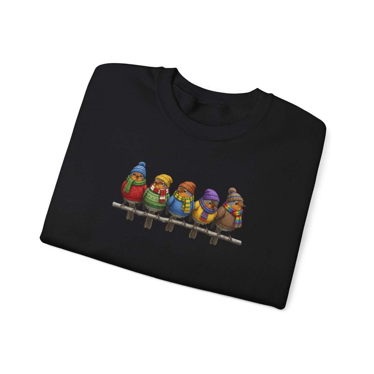 Robin Sweatshirt | Bird Watcher Crewneck | Unisex Songbirds Wearing Knit Gift for Bird Lovers