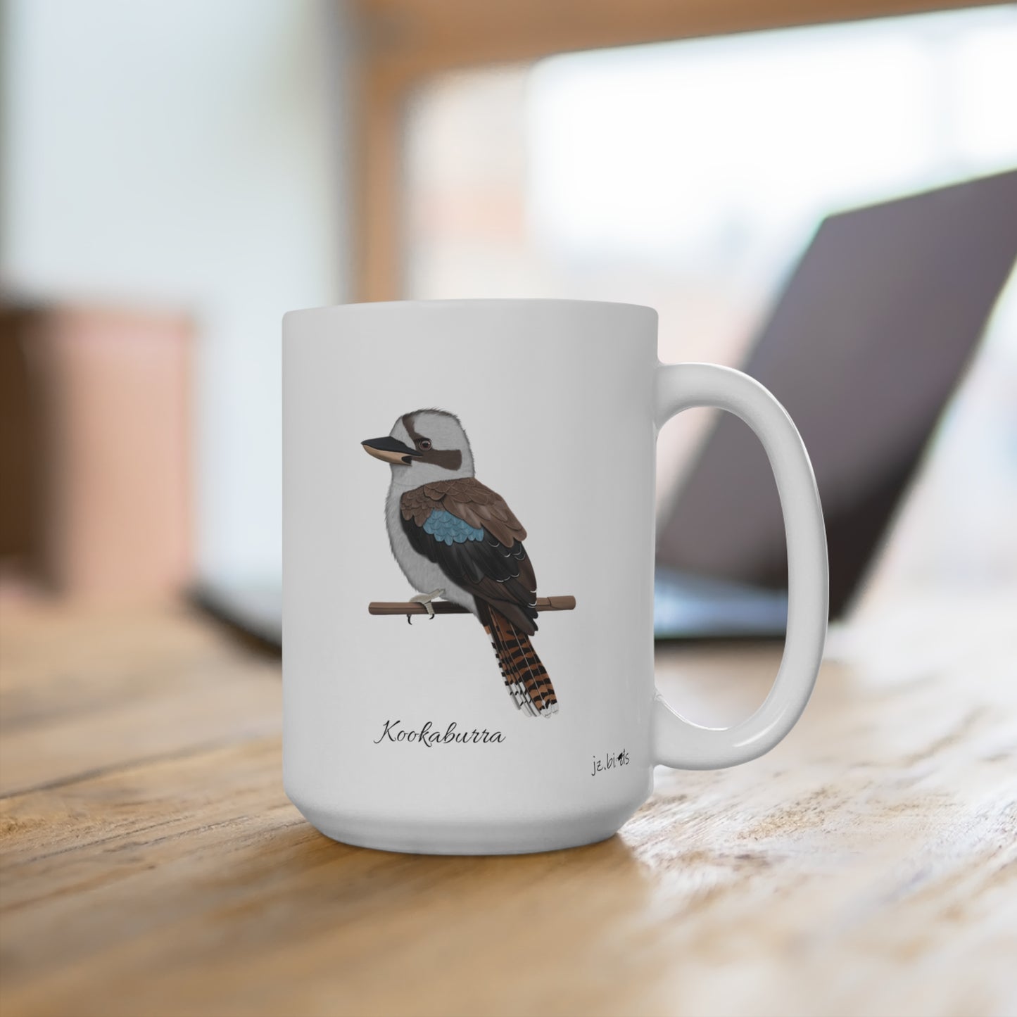 Kookaburra Vogel Tasse Weiß für Vogelbeobachter