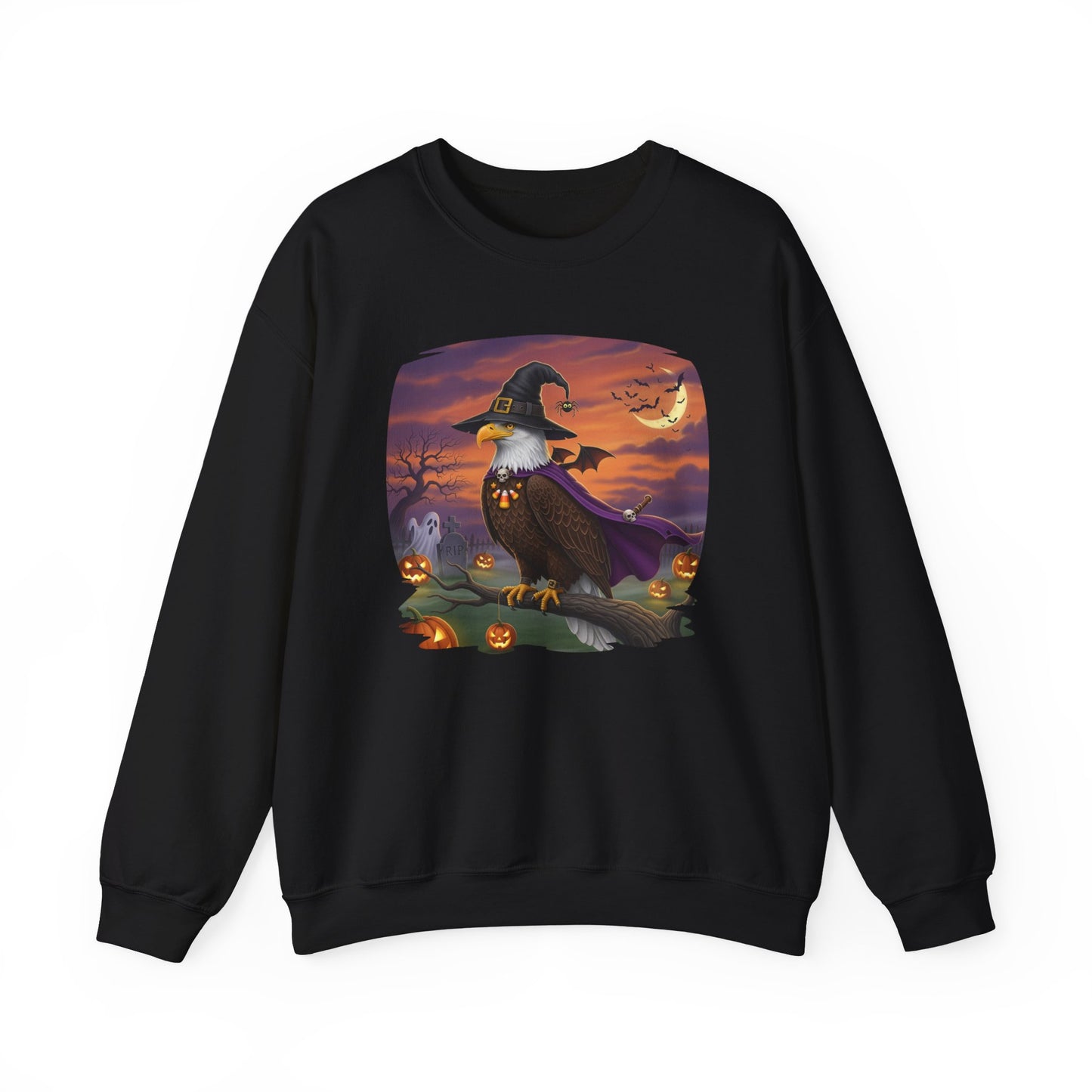 Bald Eagle Halloween Bird Sweatshirt - Spooky Halloween Costume for Bird Lovers
