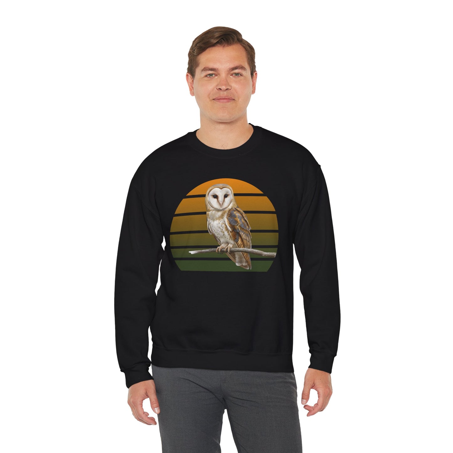 Barn Owl Sweatshirt | Bird Watcher Crewneck | Unisex Songbird Gift for Bird Lovers
