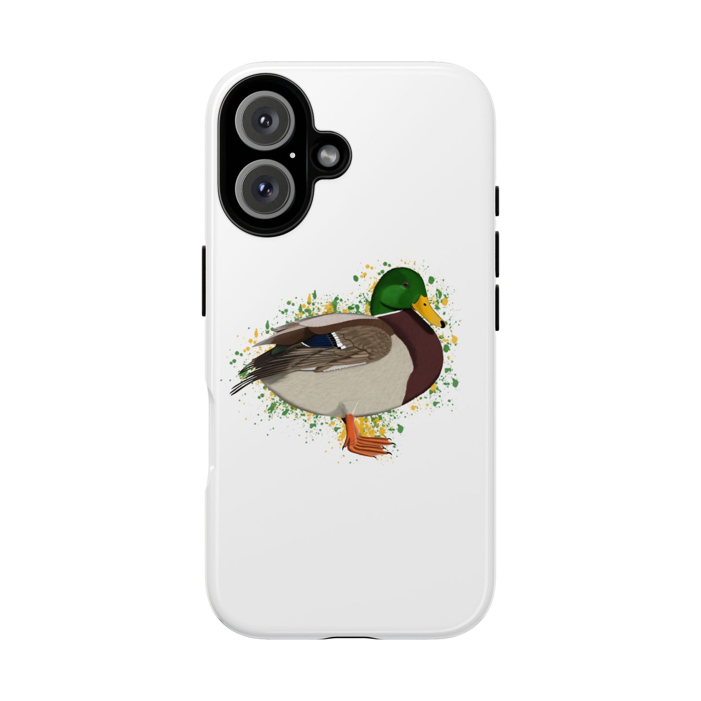 Stockente Ente Vogel iPhone & Google Pixel Vogelmotiv Handyhülle Weiß