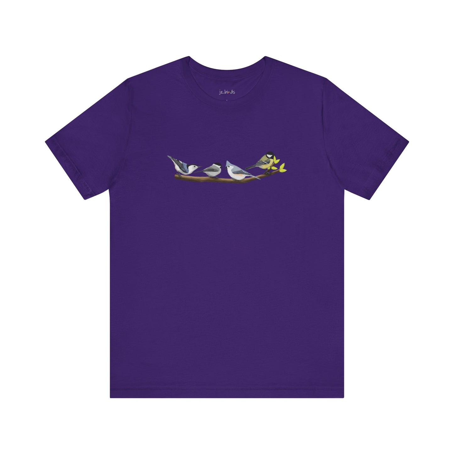 Birds on a Branch T-Shirt Nuthatch Tufted Titmouse Chickadee Bird Watcher Bird Lover