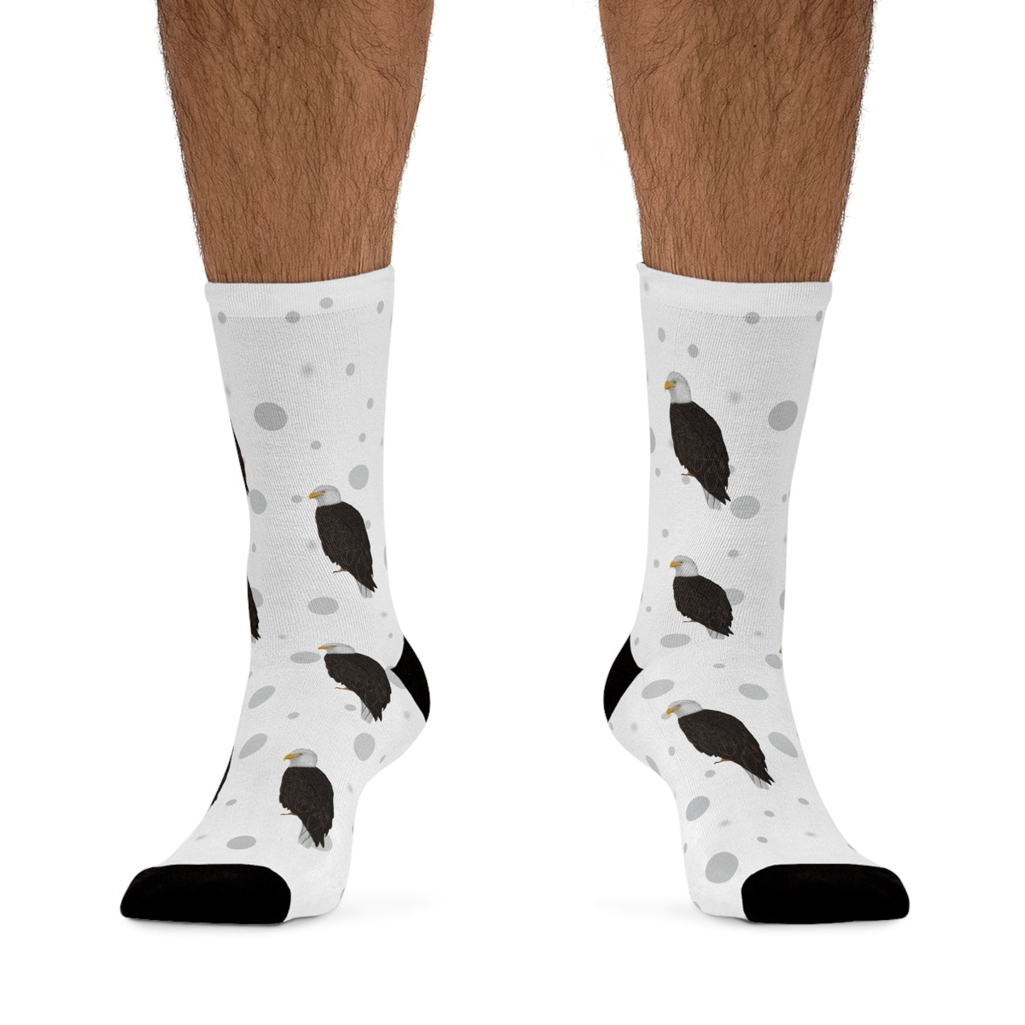 Bald Eagle Socks White Bird Socks for Bird Lovers One Size