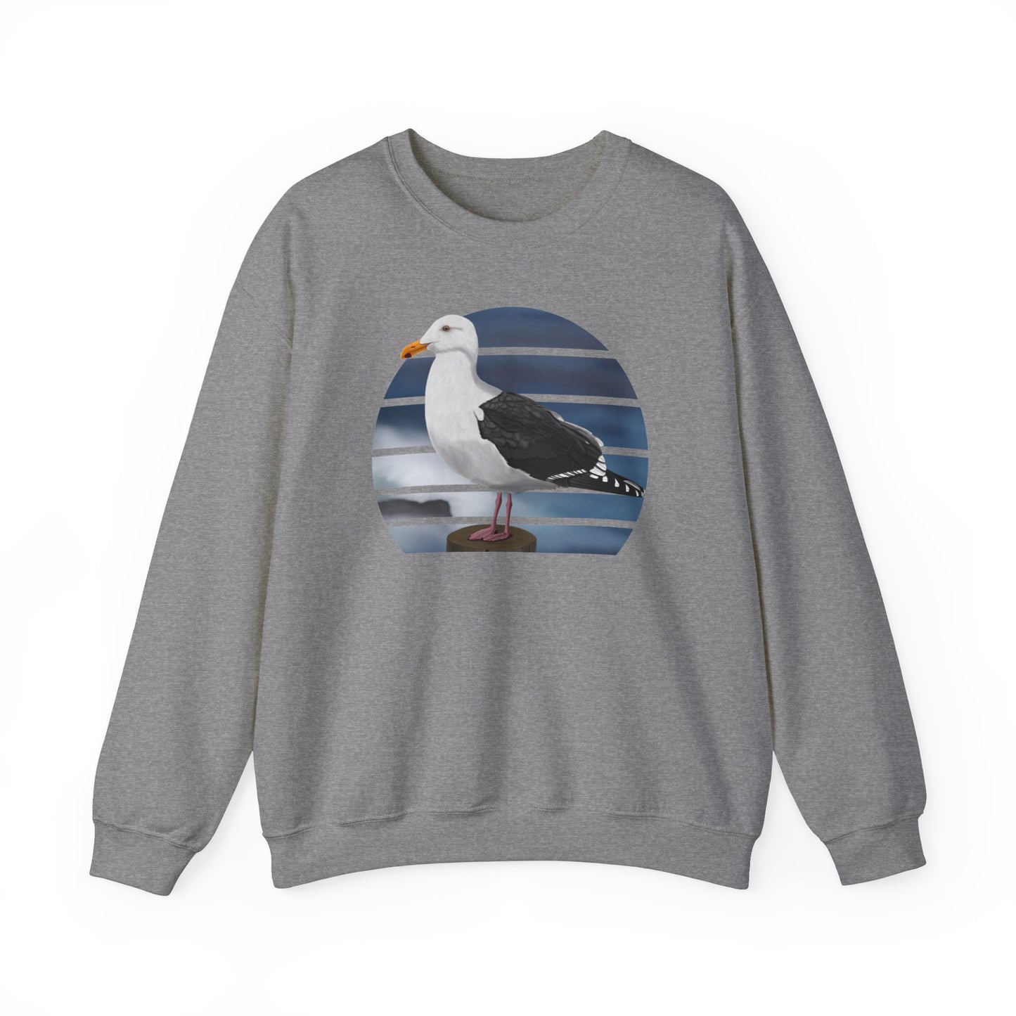 Seagull Birdlover Ornithologist Bird Sweatshirt – Crew neck,
